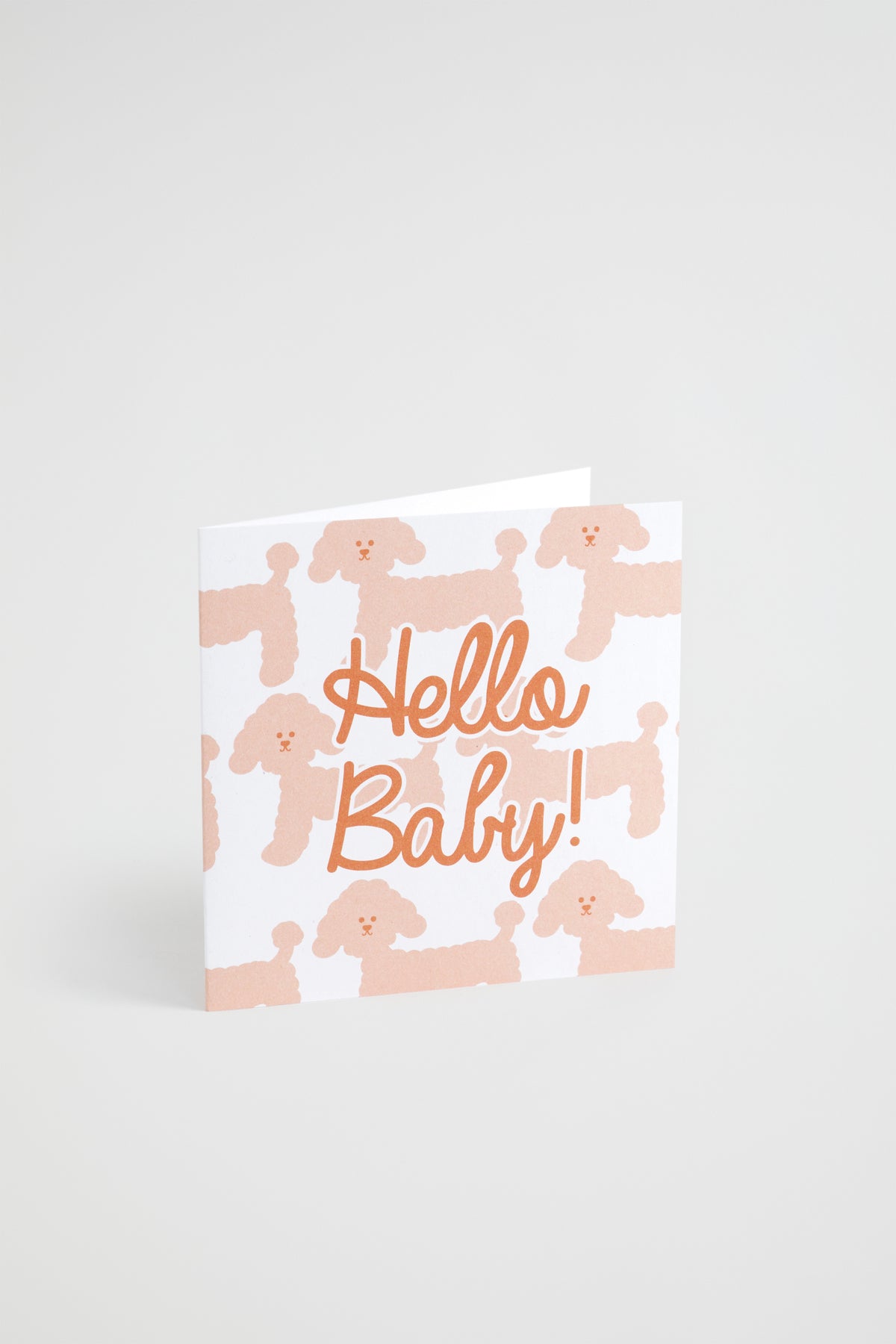 Large Hello Baby Dog Card