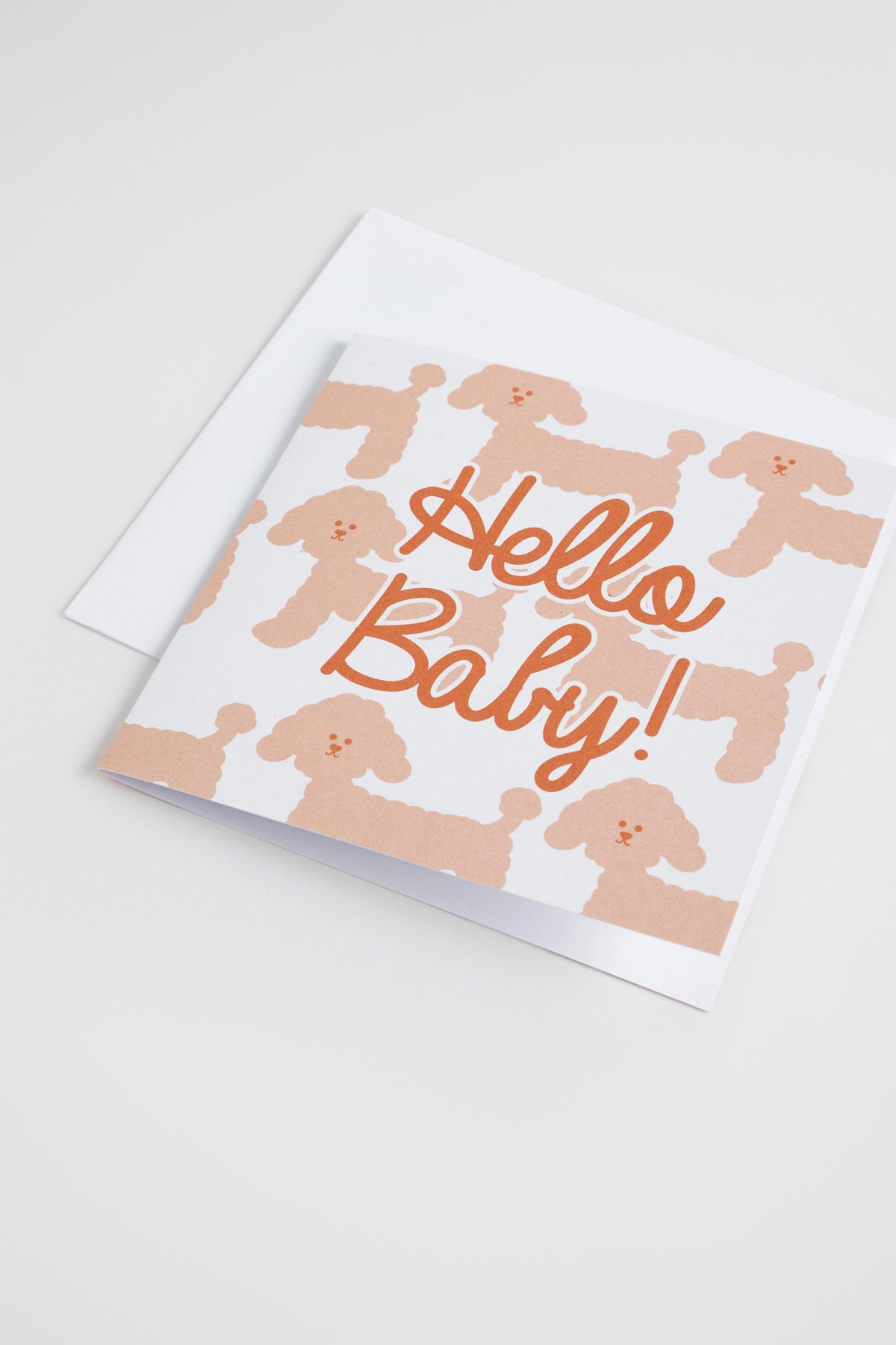 Large Hello Baby Dog Card