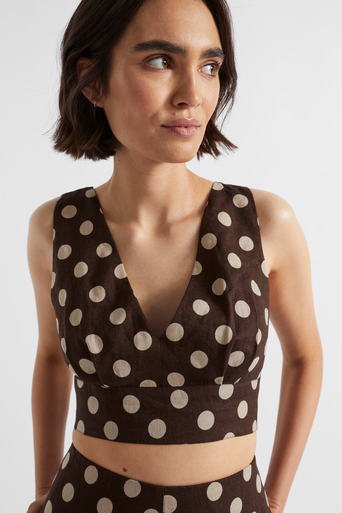 Linen Spot Bodice