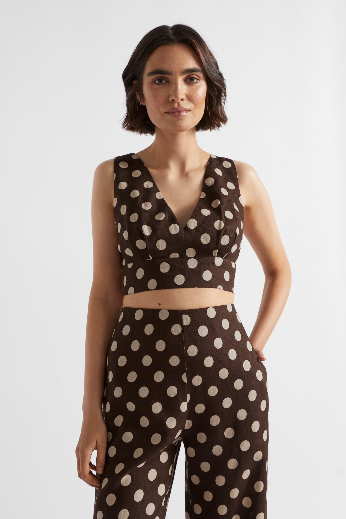 Linen Spot Bodice