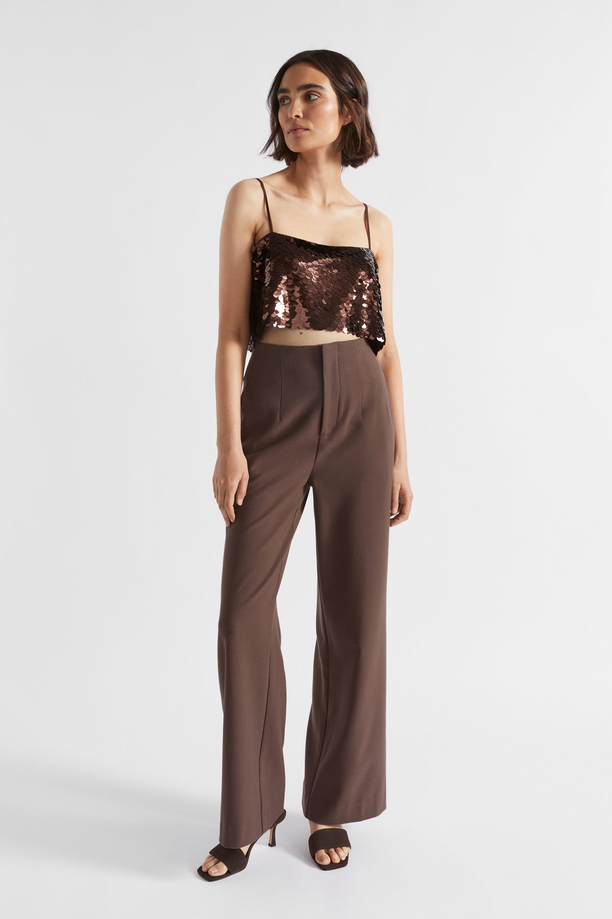 Sequin Crop Cami