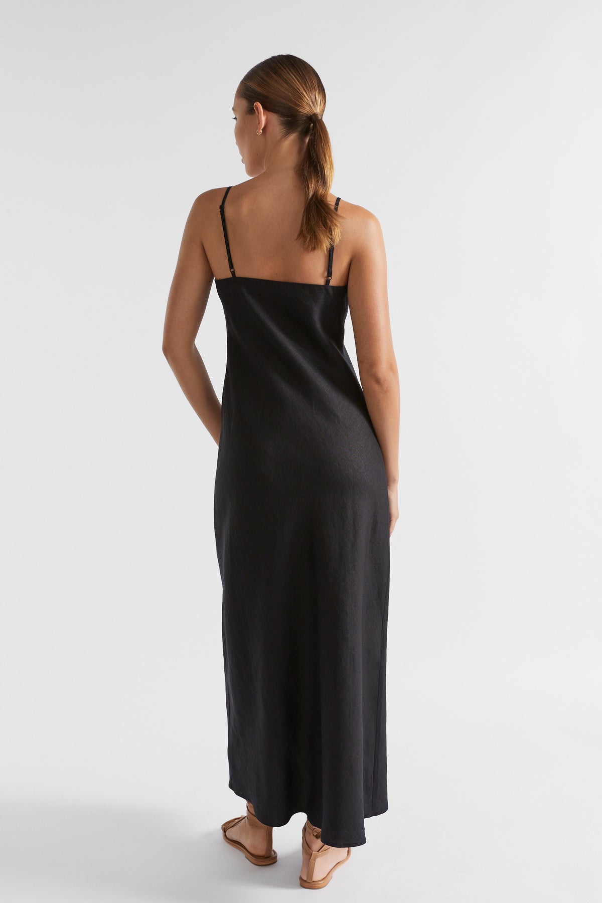 Core Linen Slip Maxi Dress