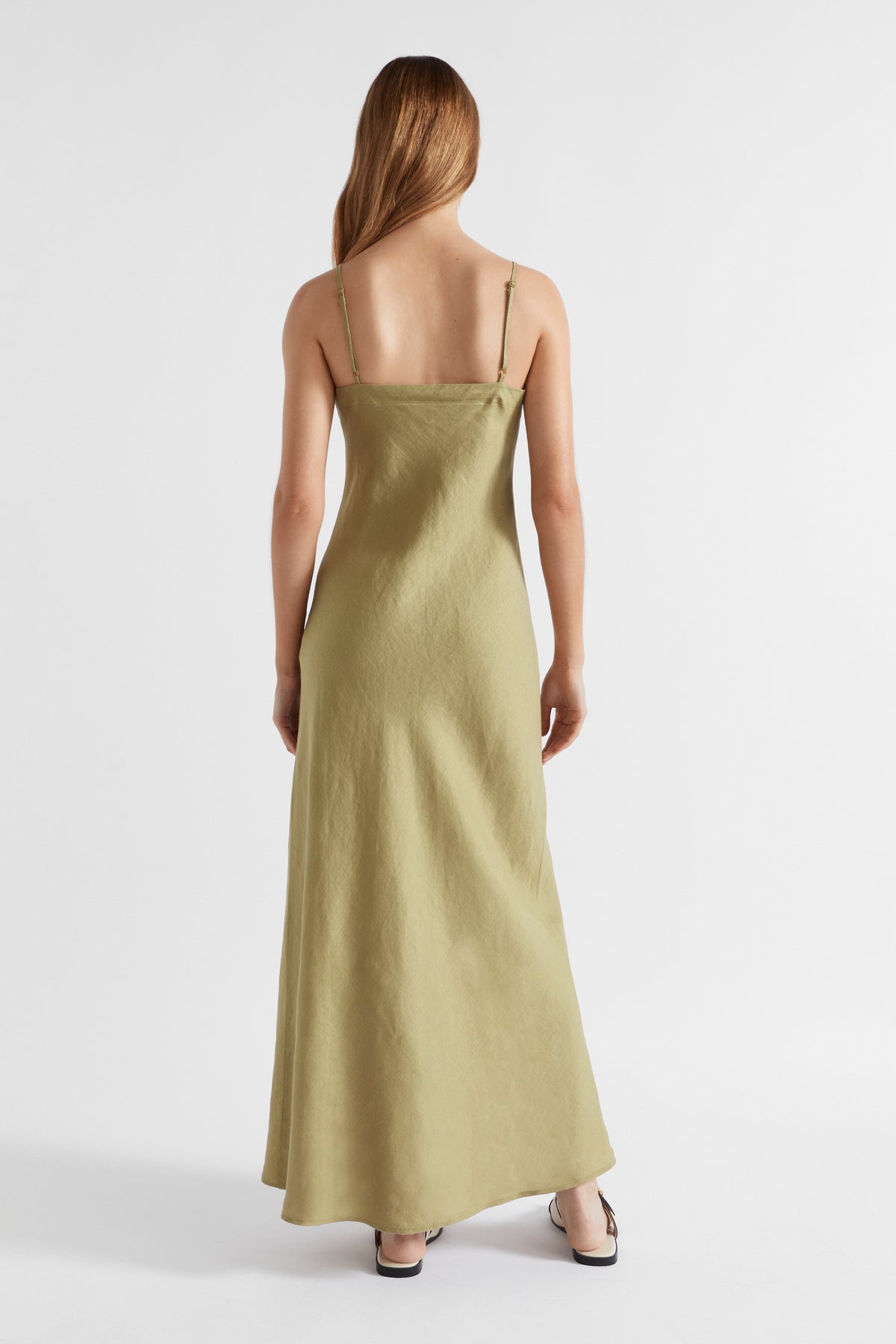 Core Linen Slip Maxi Dress