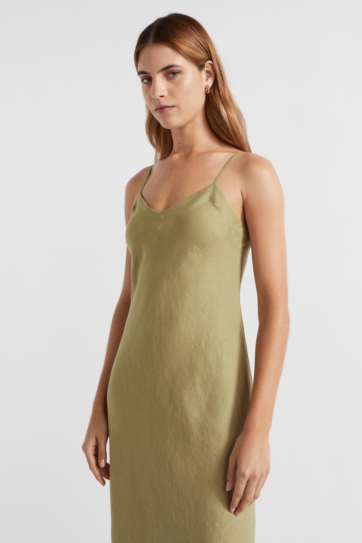 Core Linen Slip Maxi Dress