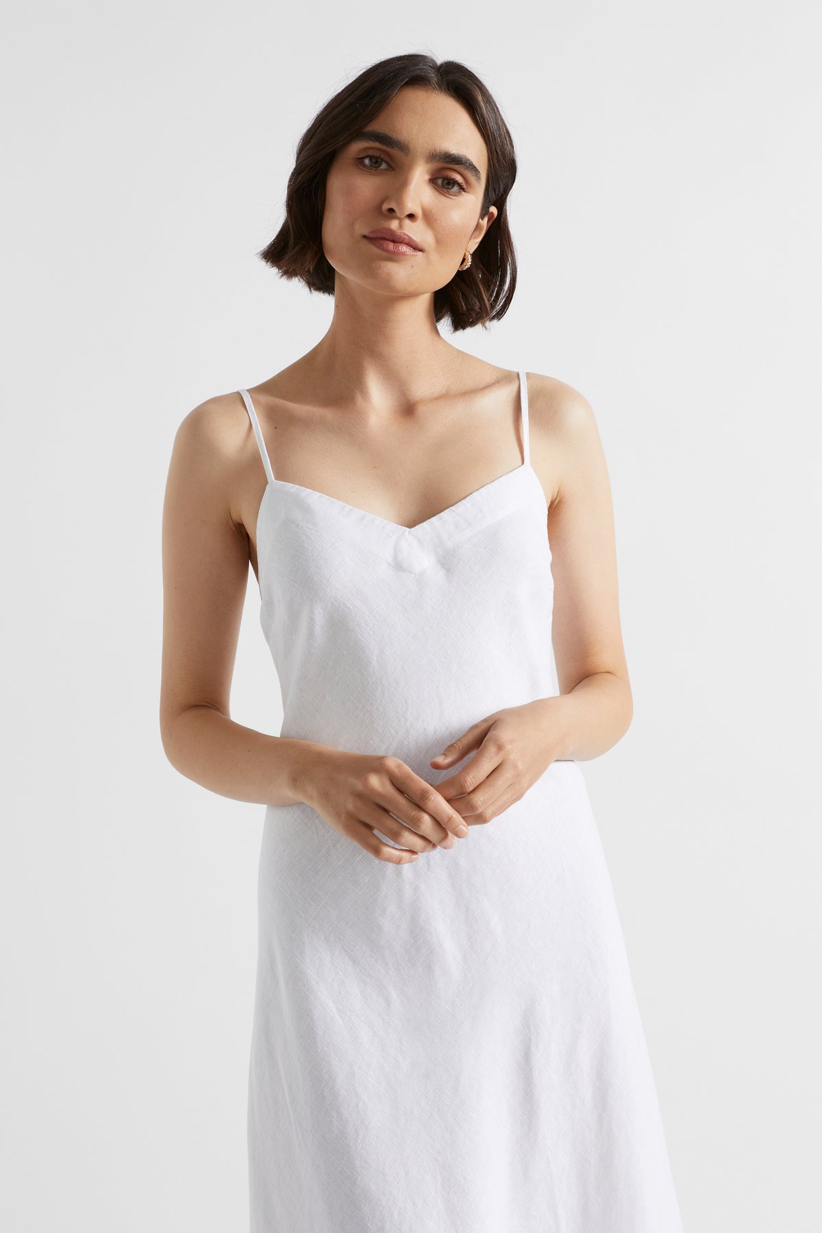 Core Linen Slip Maxi Dress