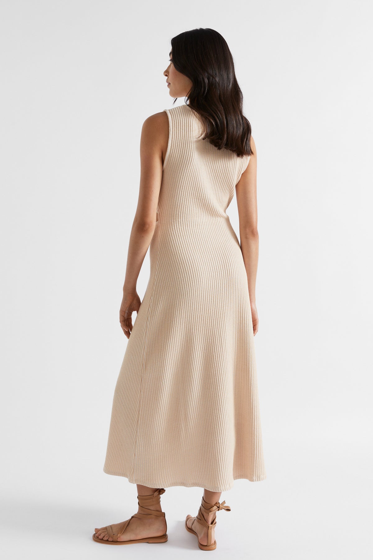 Two Tone Rib Twist Dress