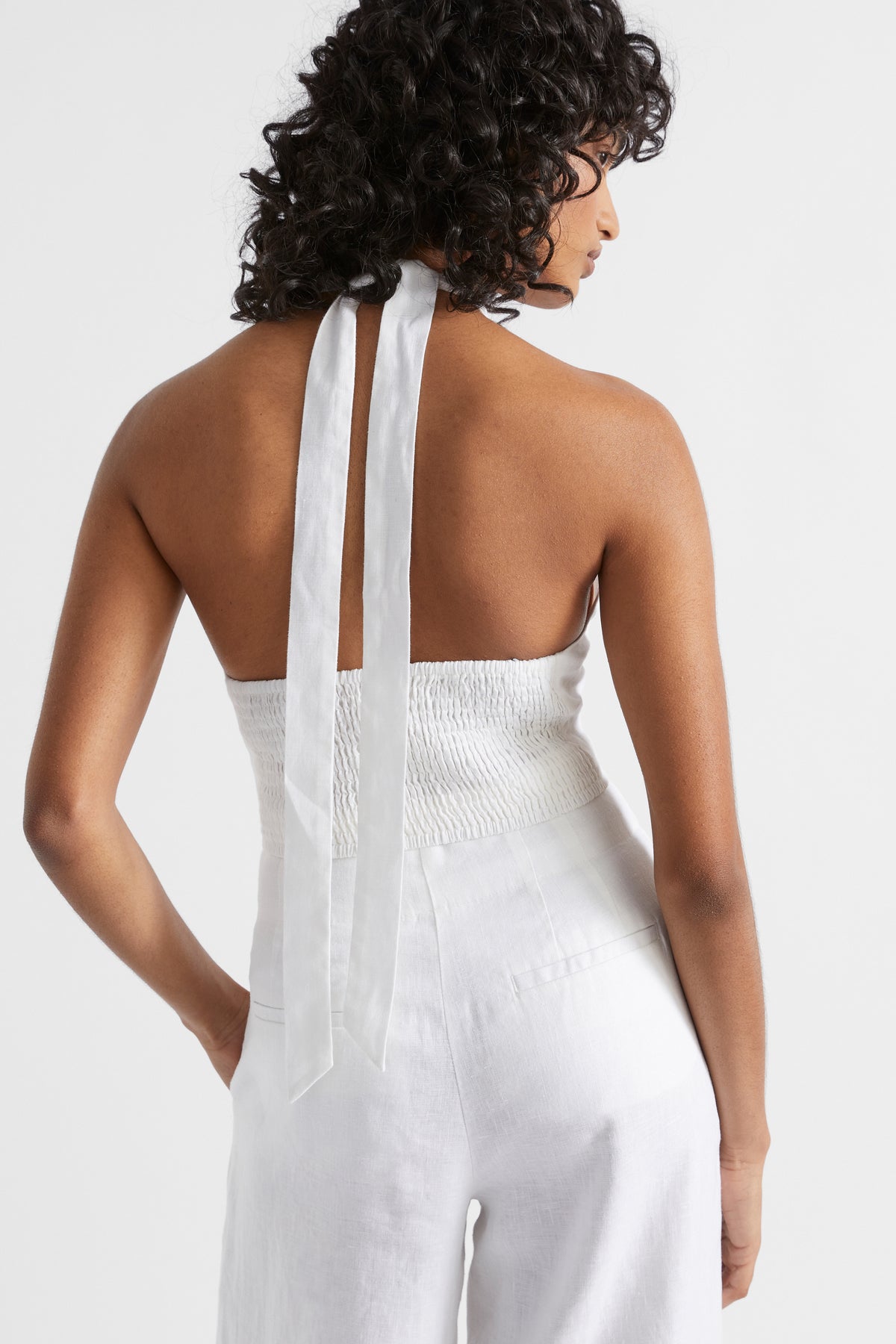 Linen Halter Top