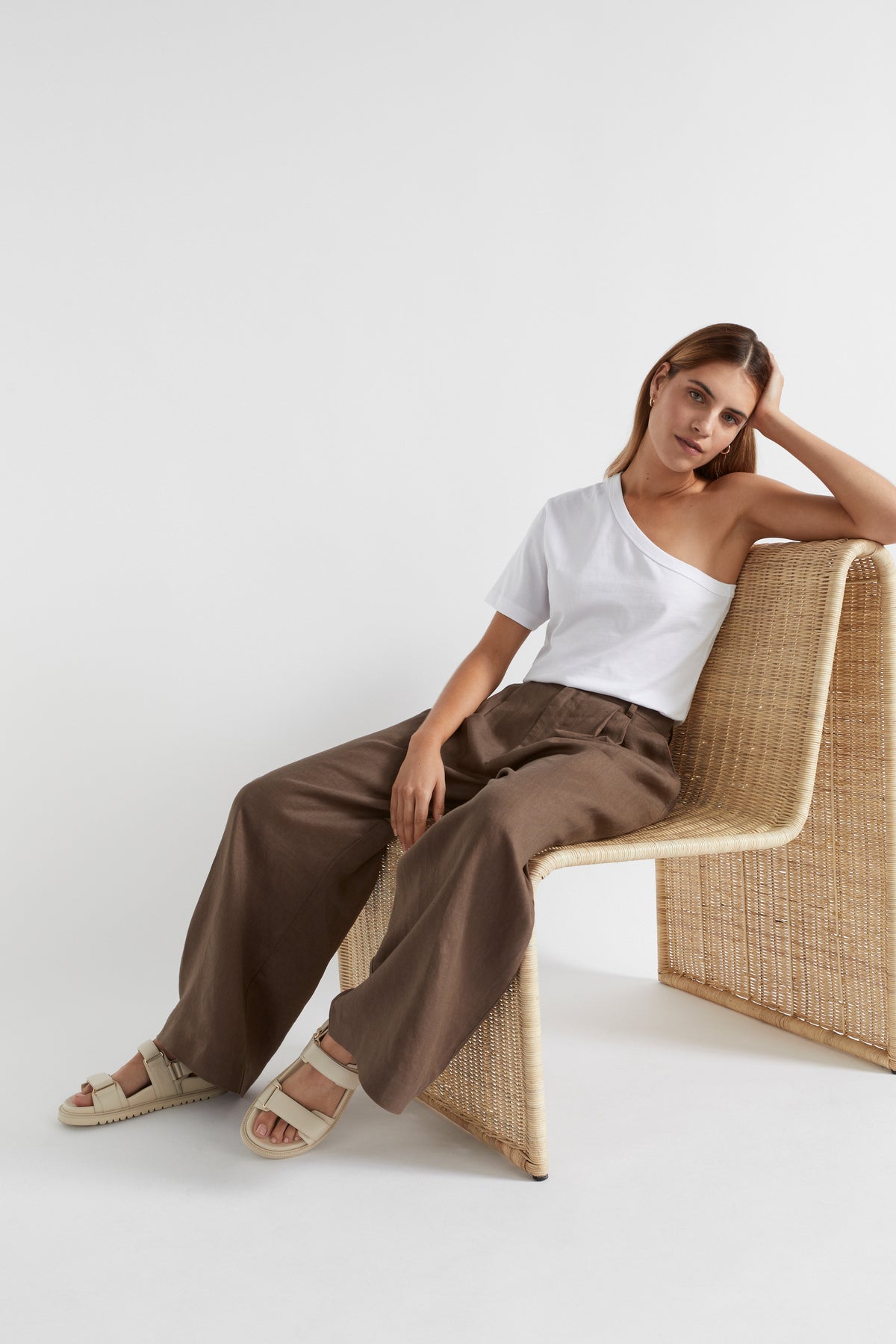 One Shoulder Boxy Tee