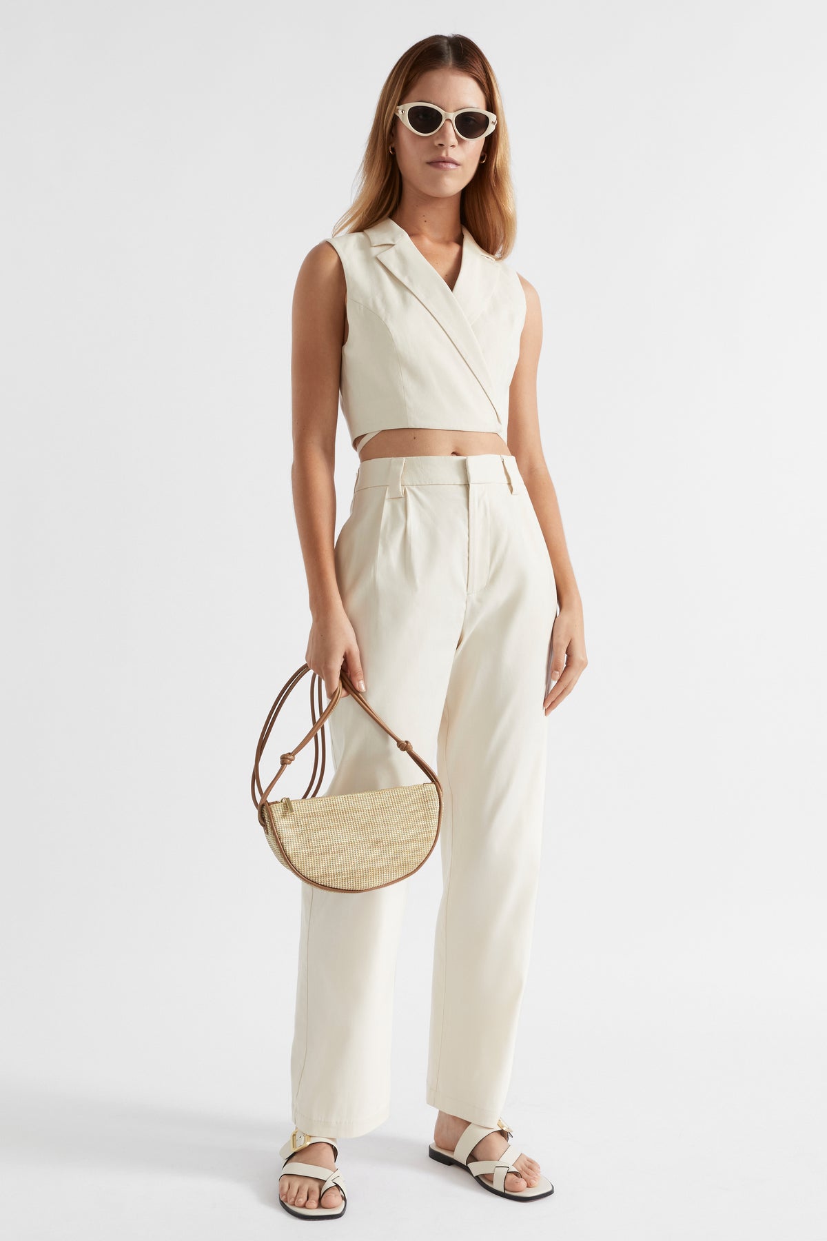 Wrap Tie Waist Vest