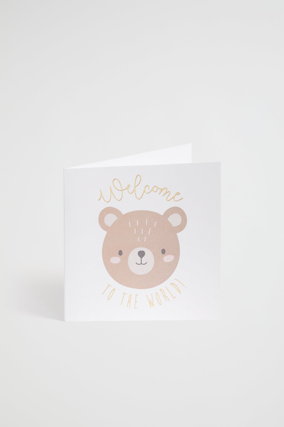 Large Welcome Baby Bear Card