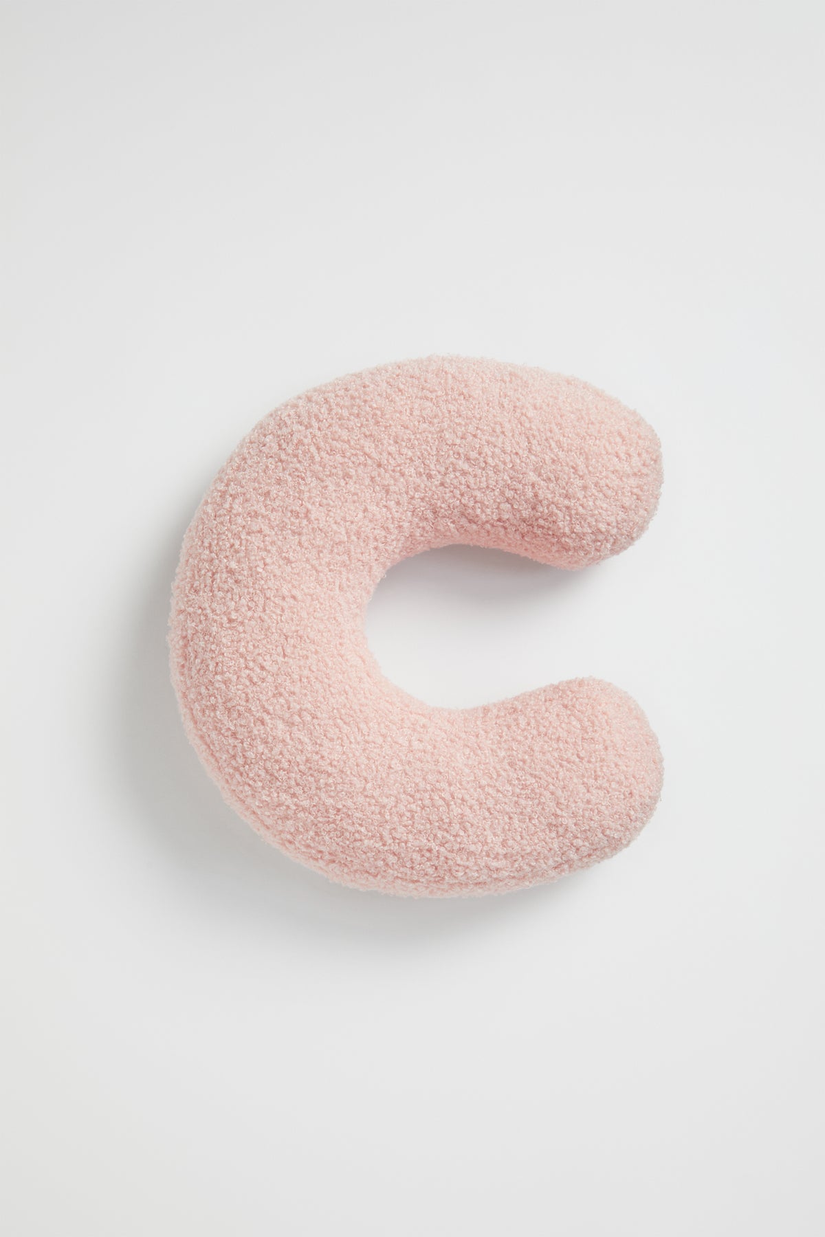 Teddy Initial Cushion Dusty Rose