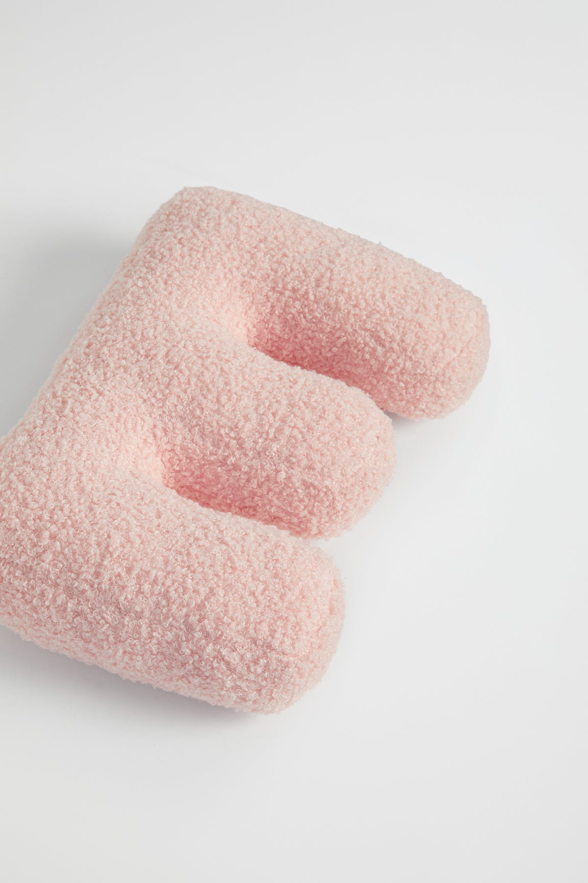 Teddy Initial Cushion Dusty Rose