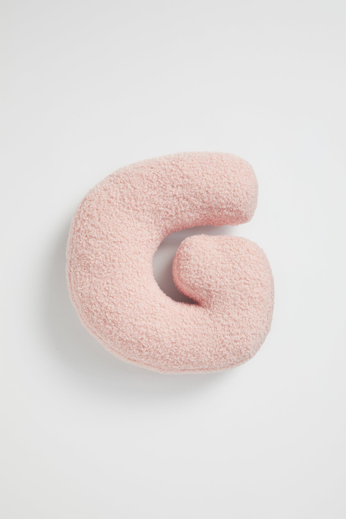 Teddy Initial Cushion Dusty Rose