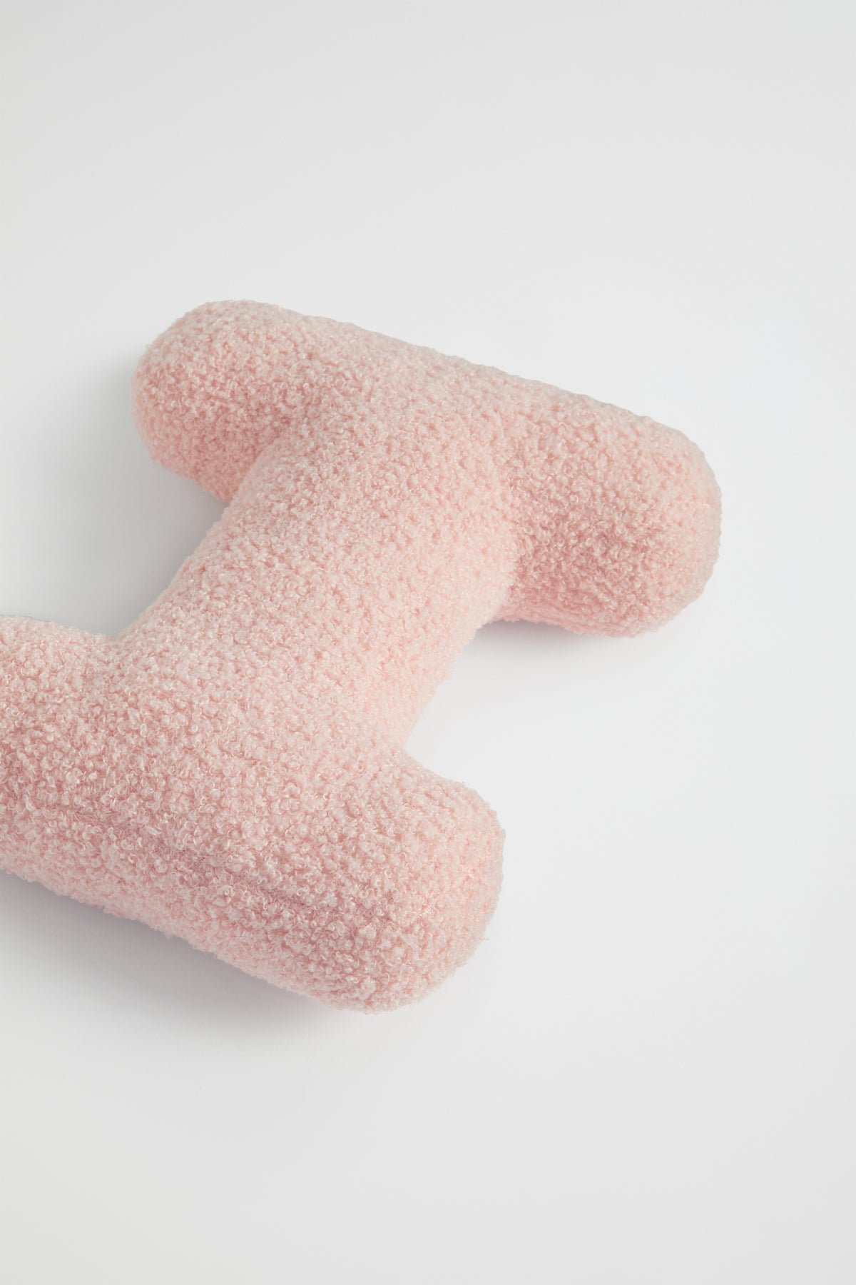 Teddy Initial Cushion Dusty Rose