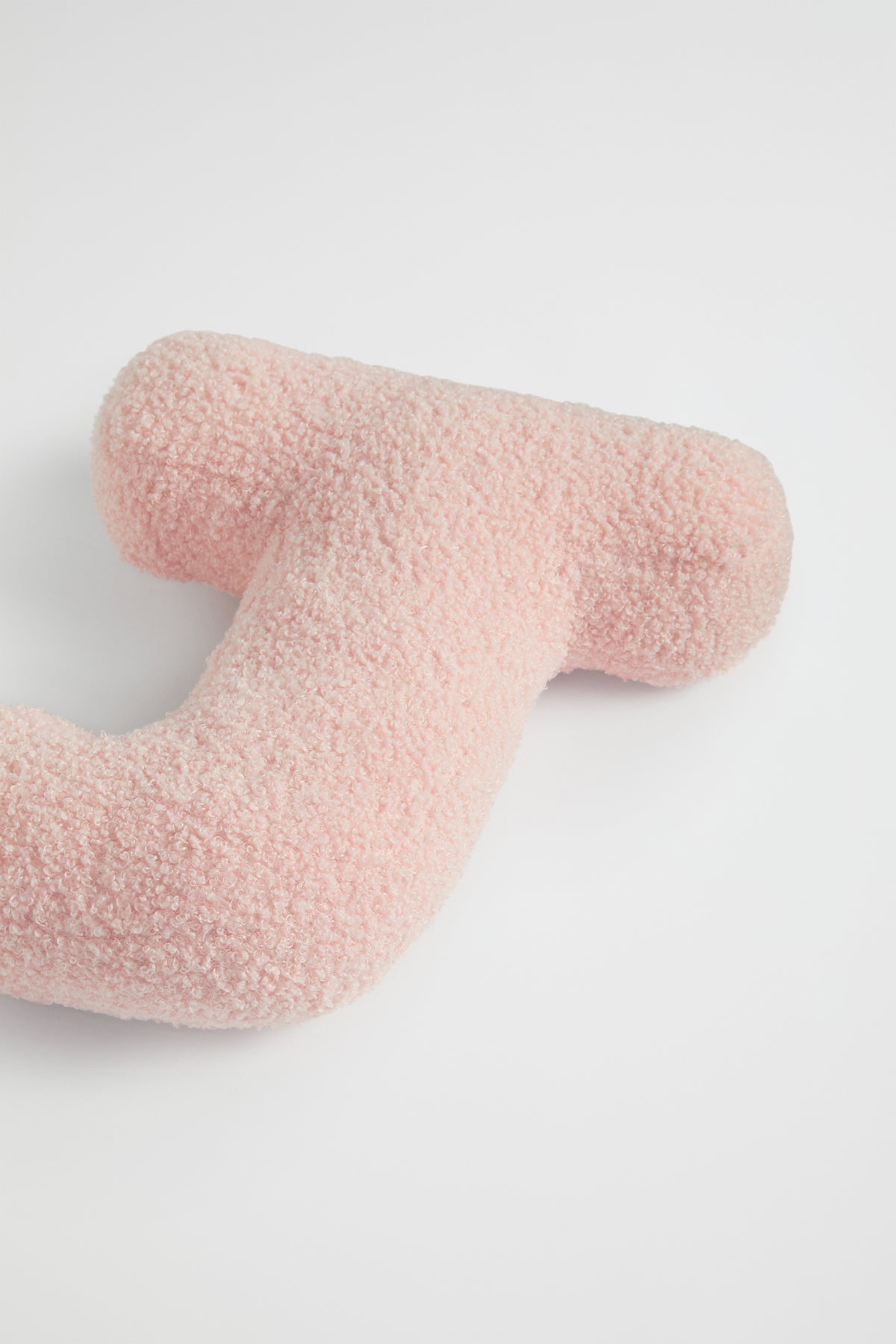 Teddy Initial Cushion Dusty Rose
