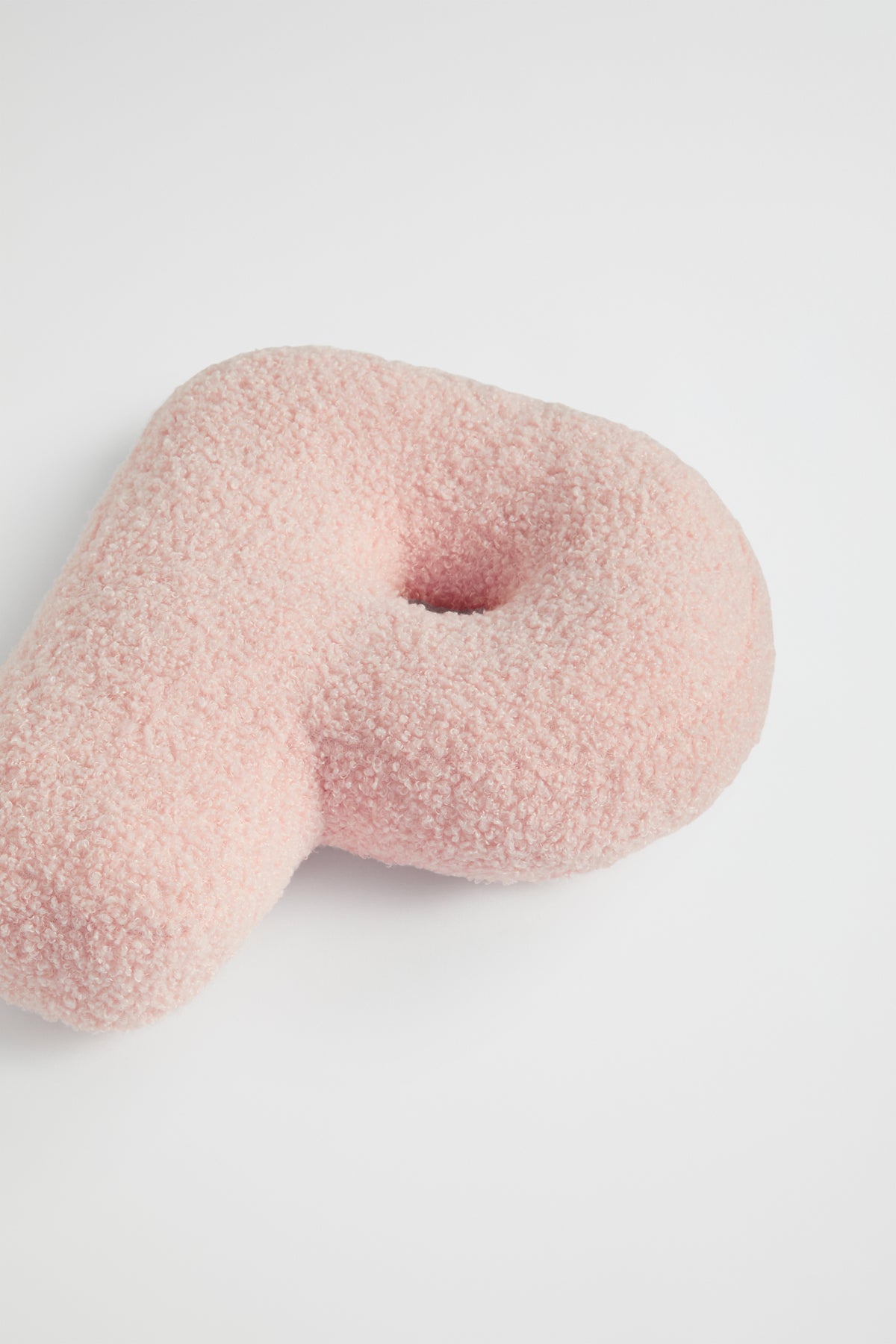 Teddy Initial Cushion Dusty Rose