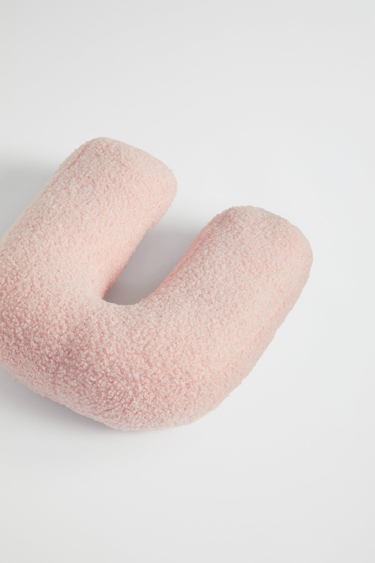 Teddy Initial Cushion Dusty Rose