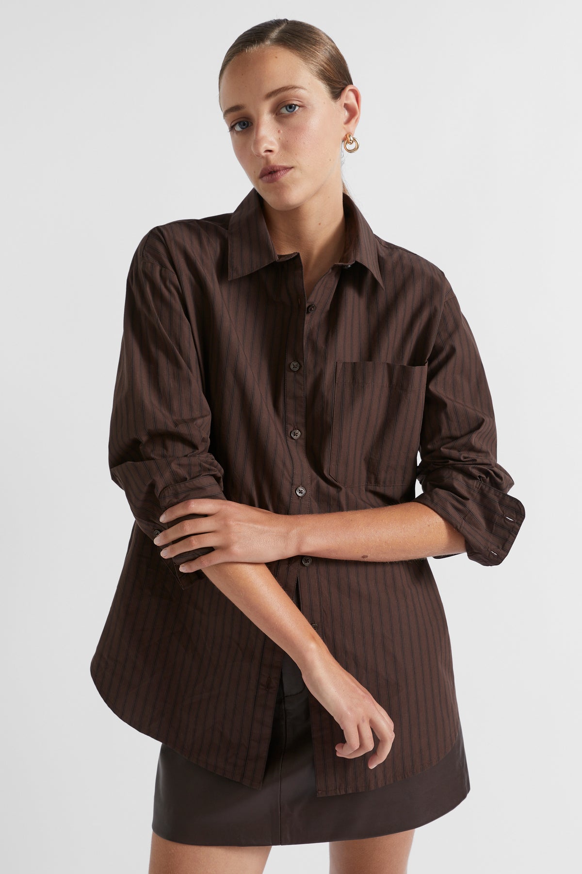 Poplin Pocket Front Shirt