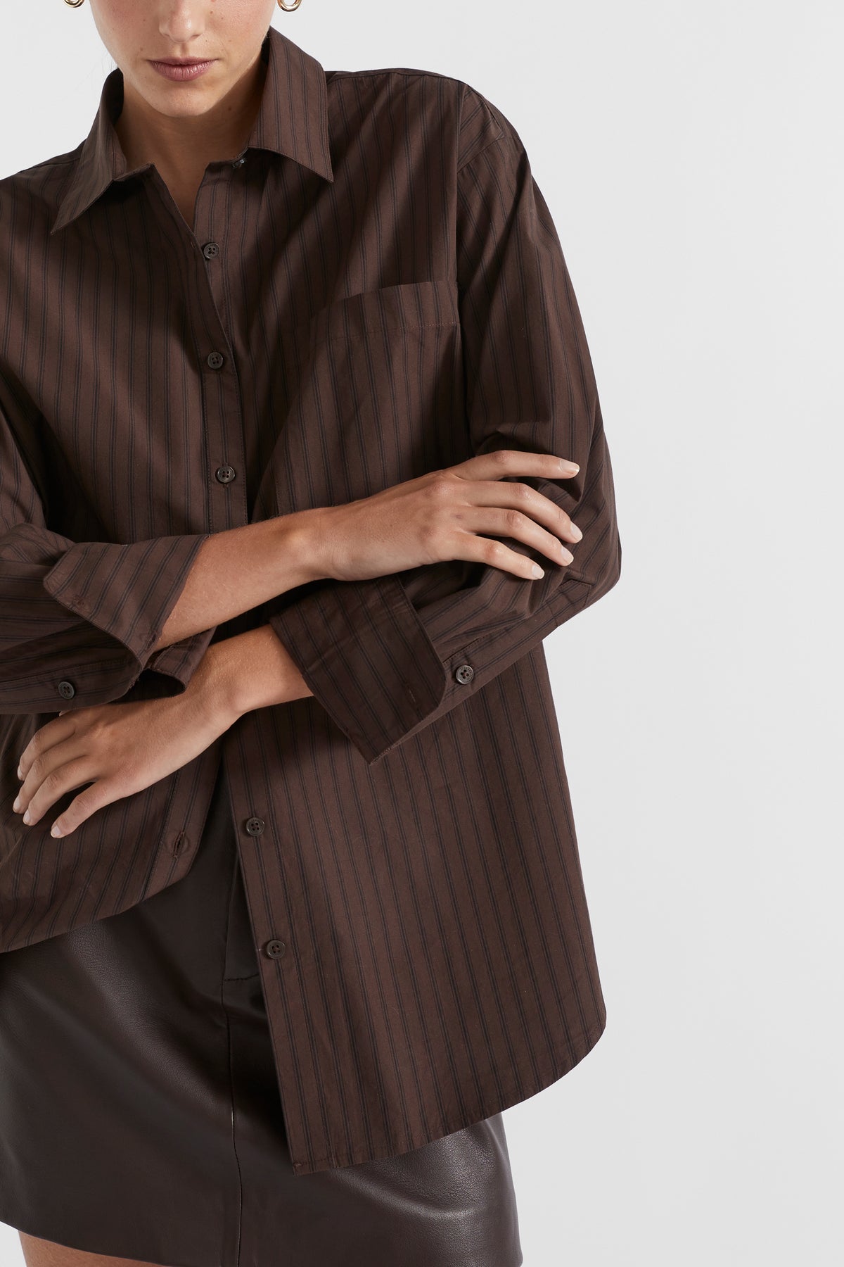 Poplin Pocket Front Shirt