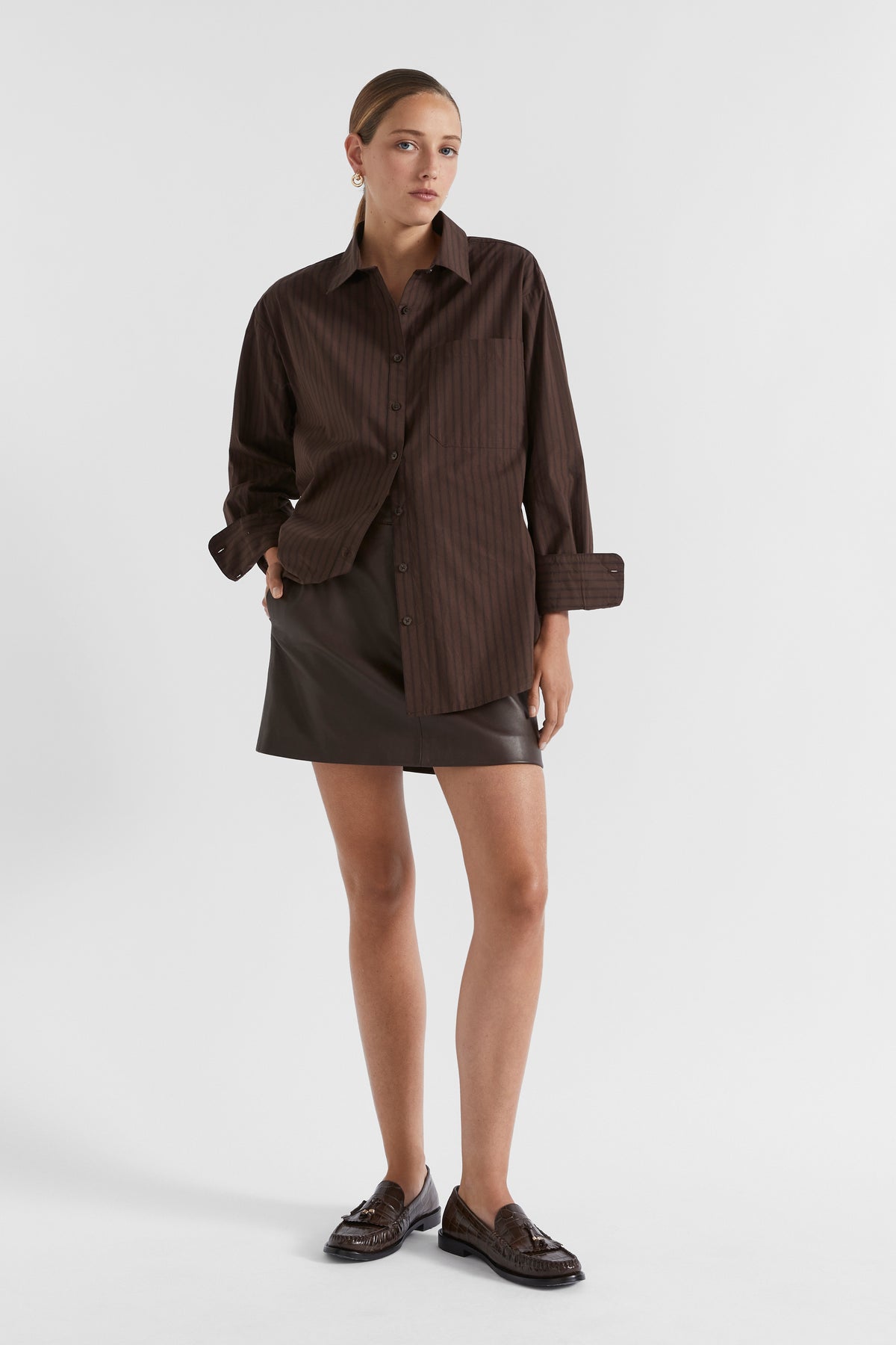 Poplin Pocket Front Shirt