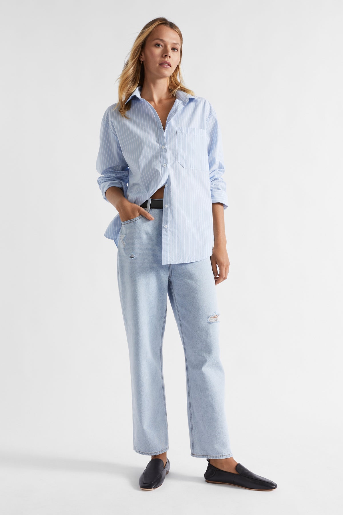 Poplin Pocket Front Shirt