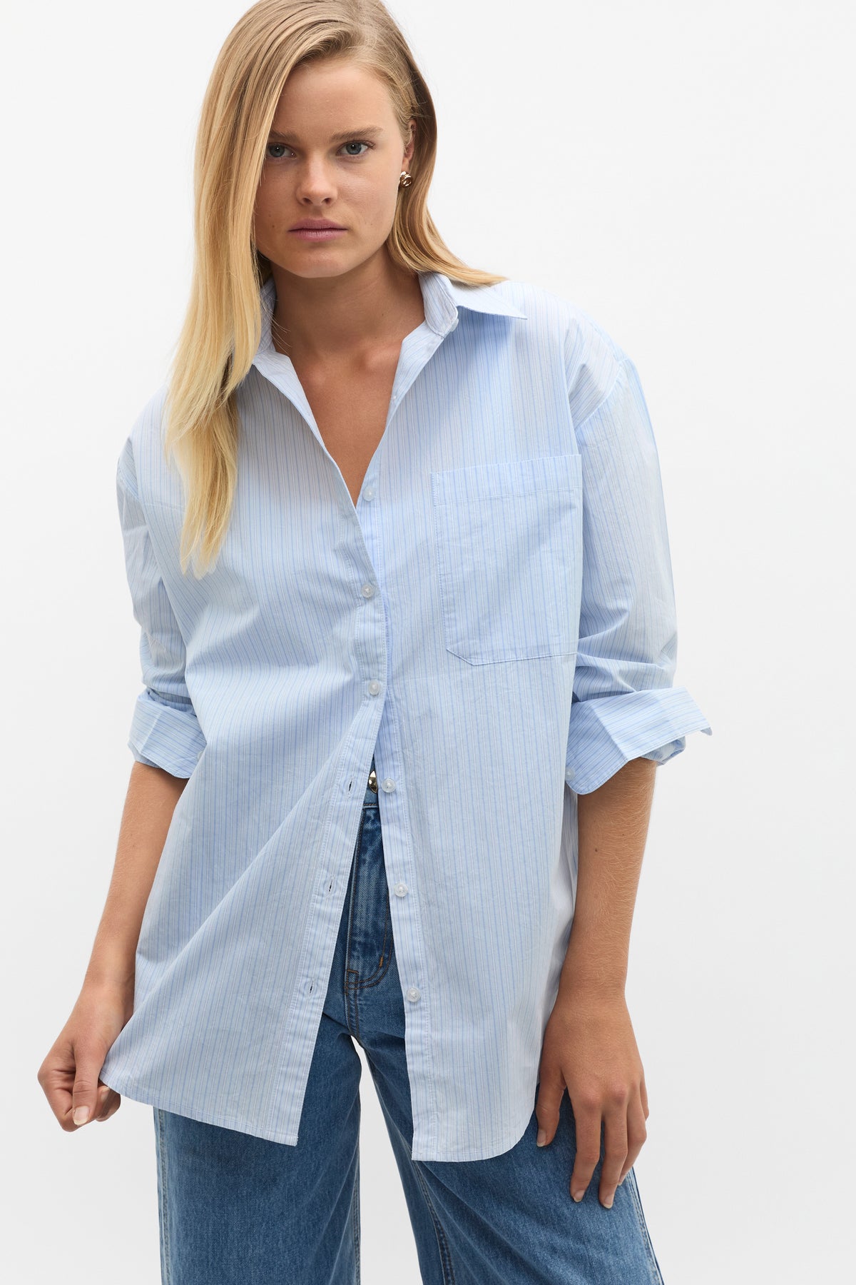 Poplin Pocket Front Shirt