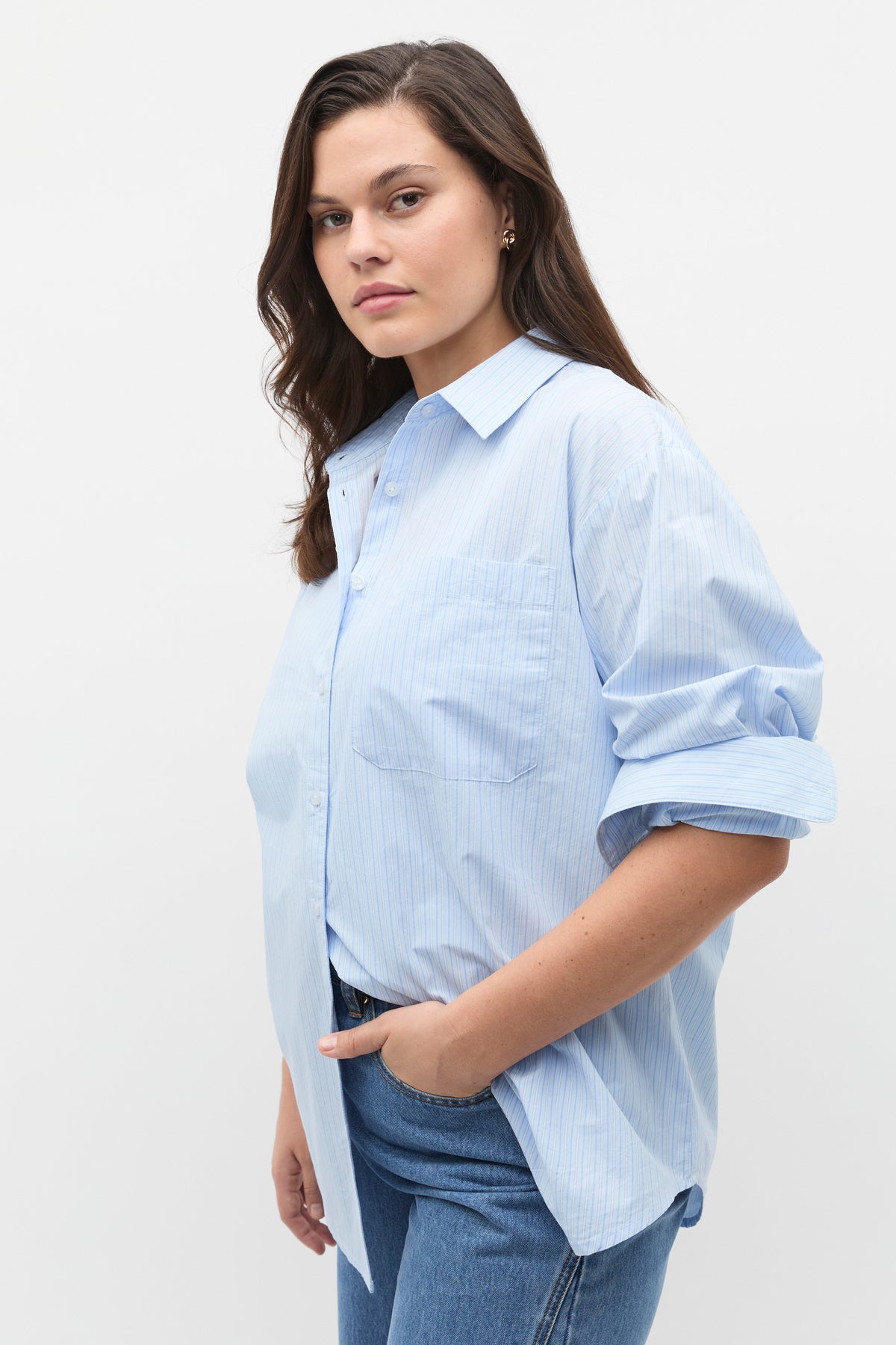 Poplin Pocket Front Shirt