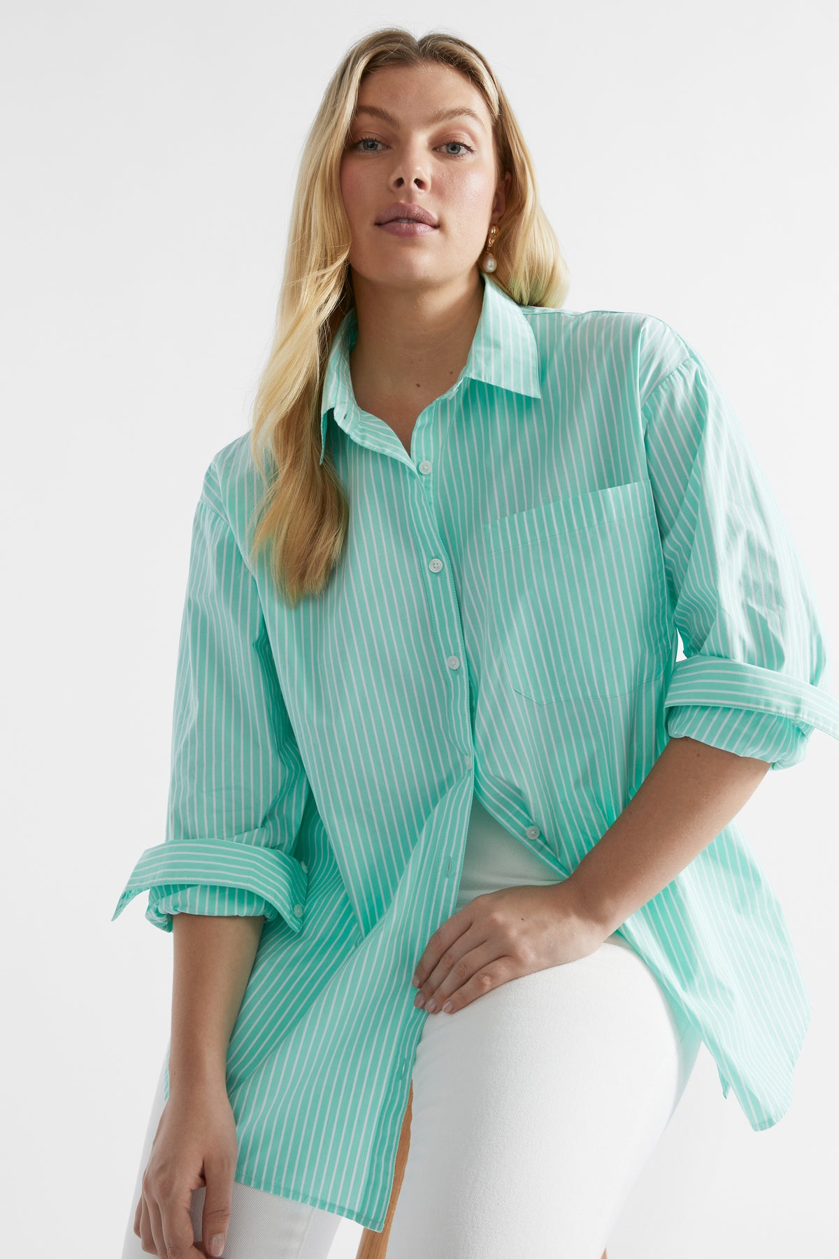Poplin Pocket Front Shirt