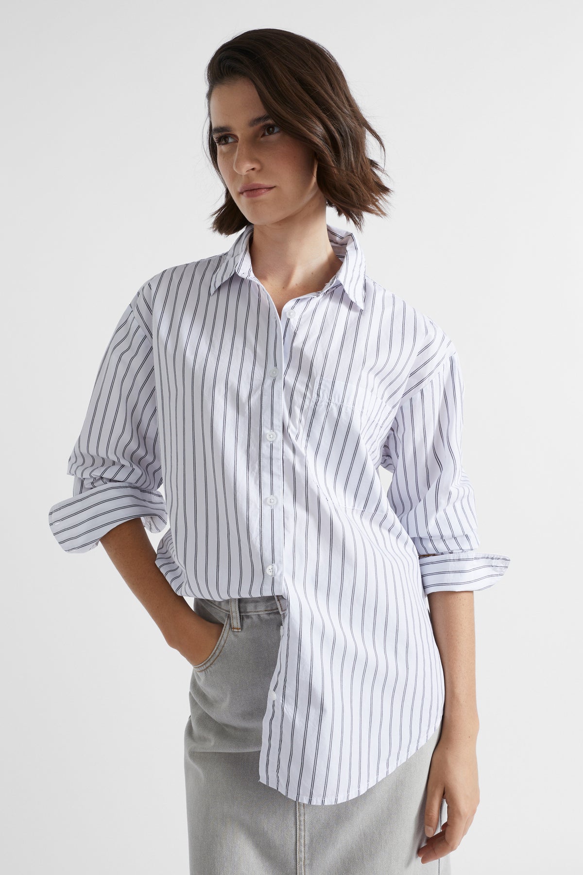 Poplin Pocket Front Shirt