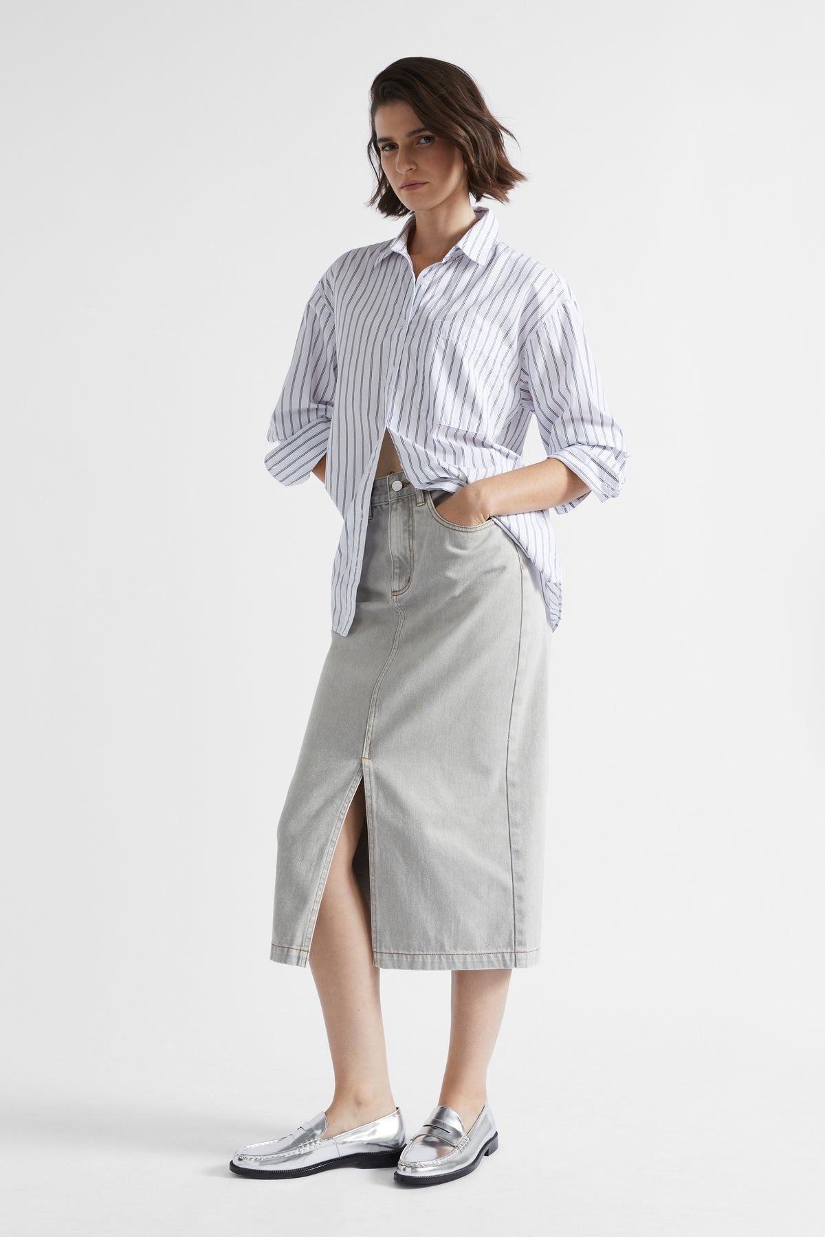 Poplin Pocket Front Shirt