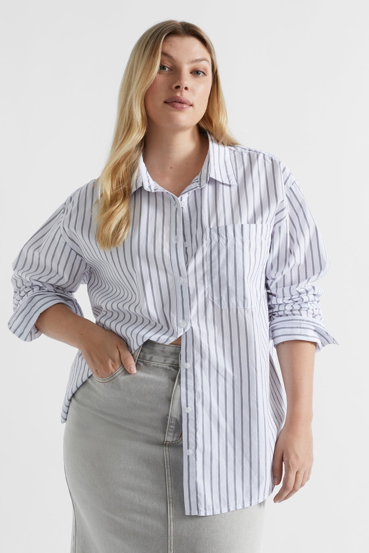 Poplin Pocket Front Shirt