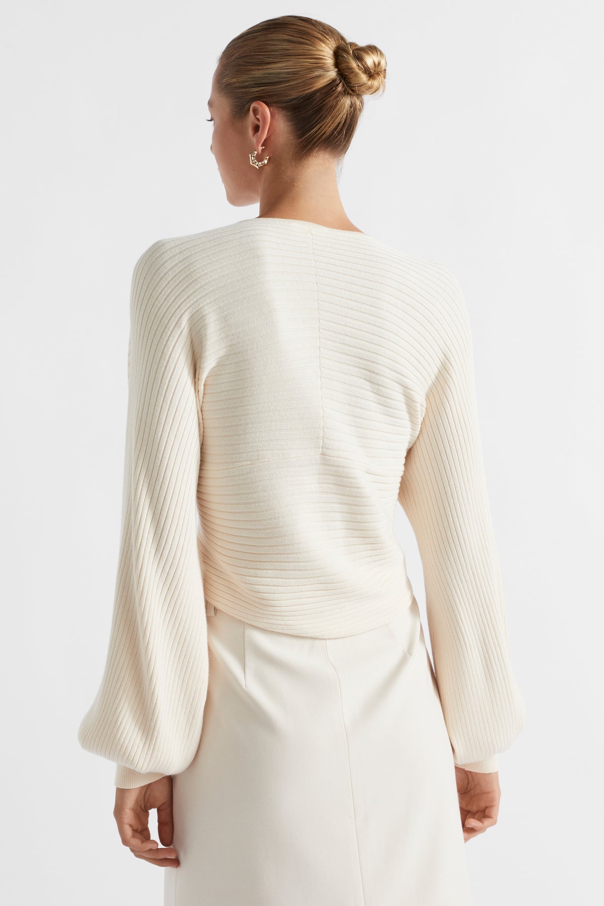 Rib Wrap Front Knit