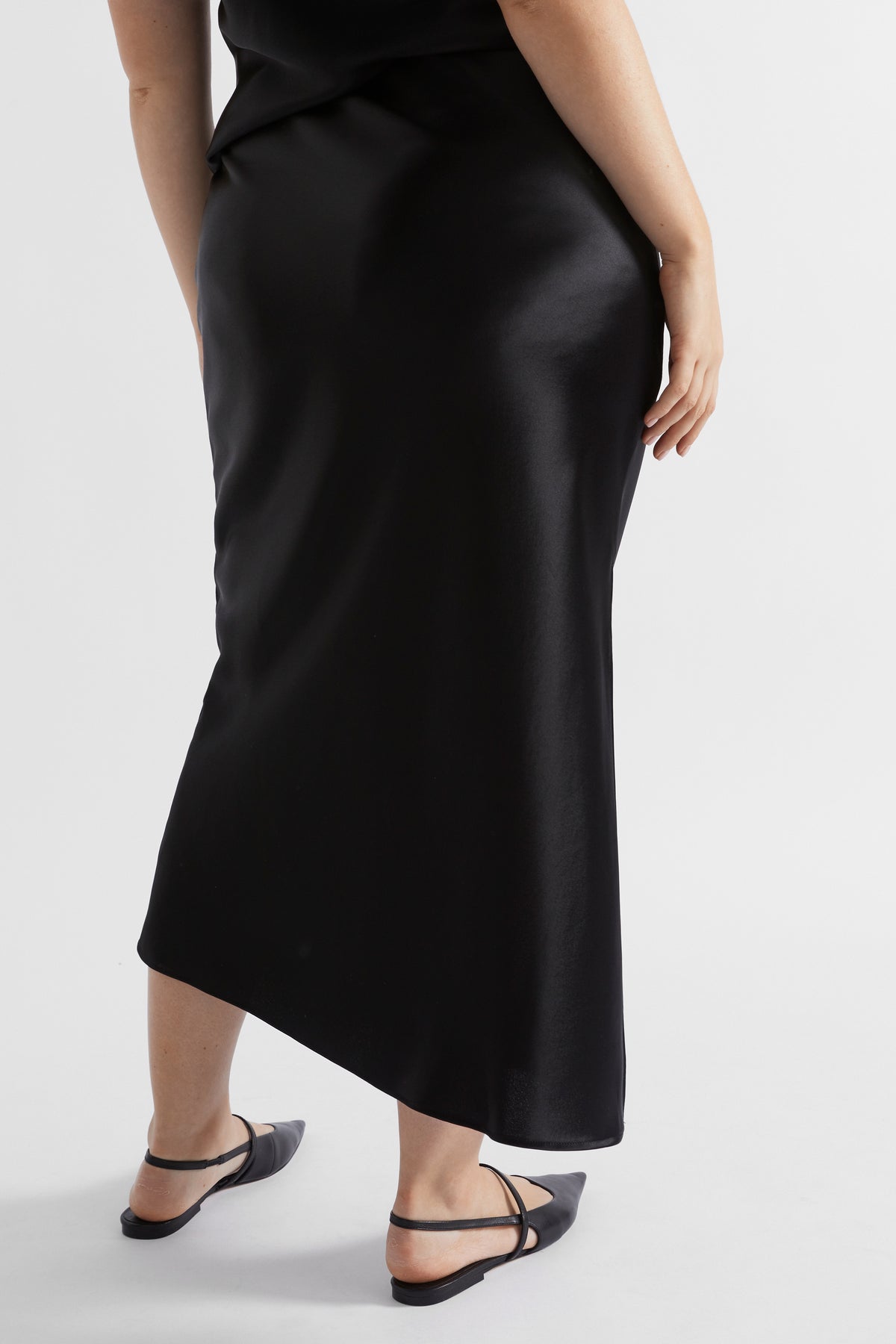 Satin Maxi Slip Skirt