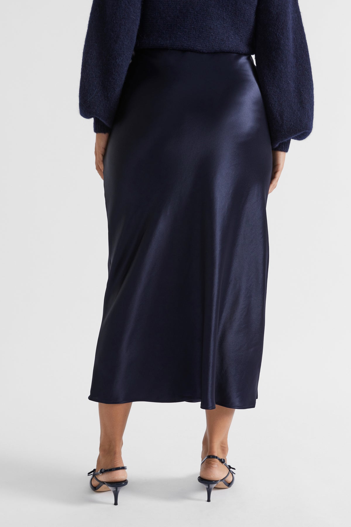 Satin Maxi Slip Skirt