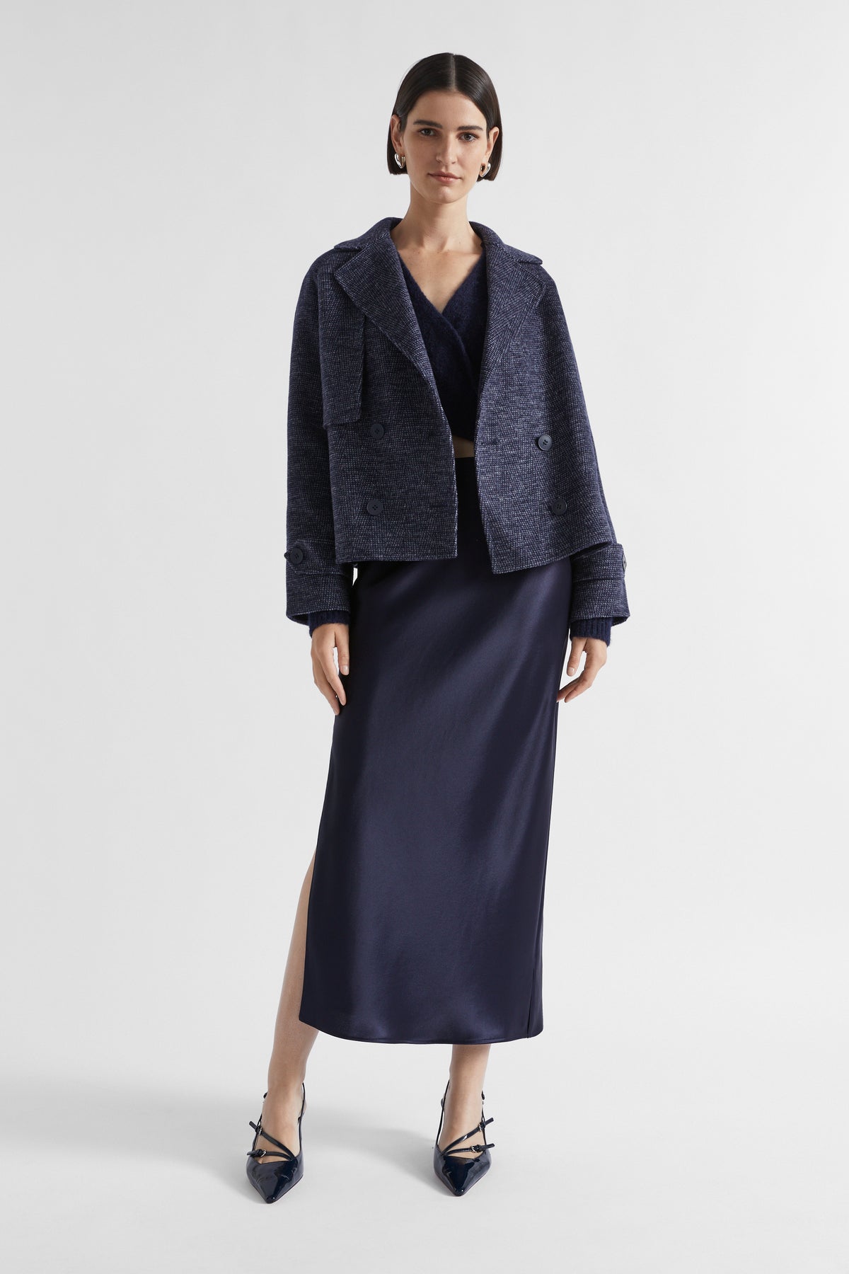 Satin Maxi Slip Skirt