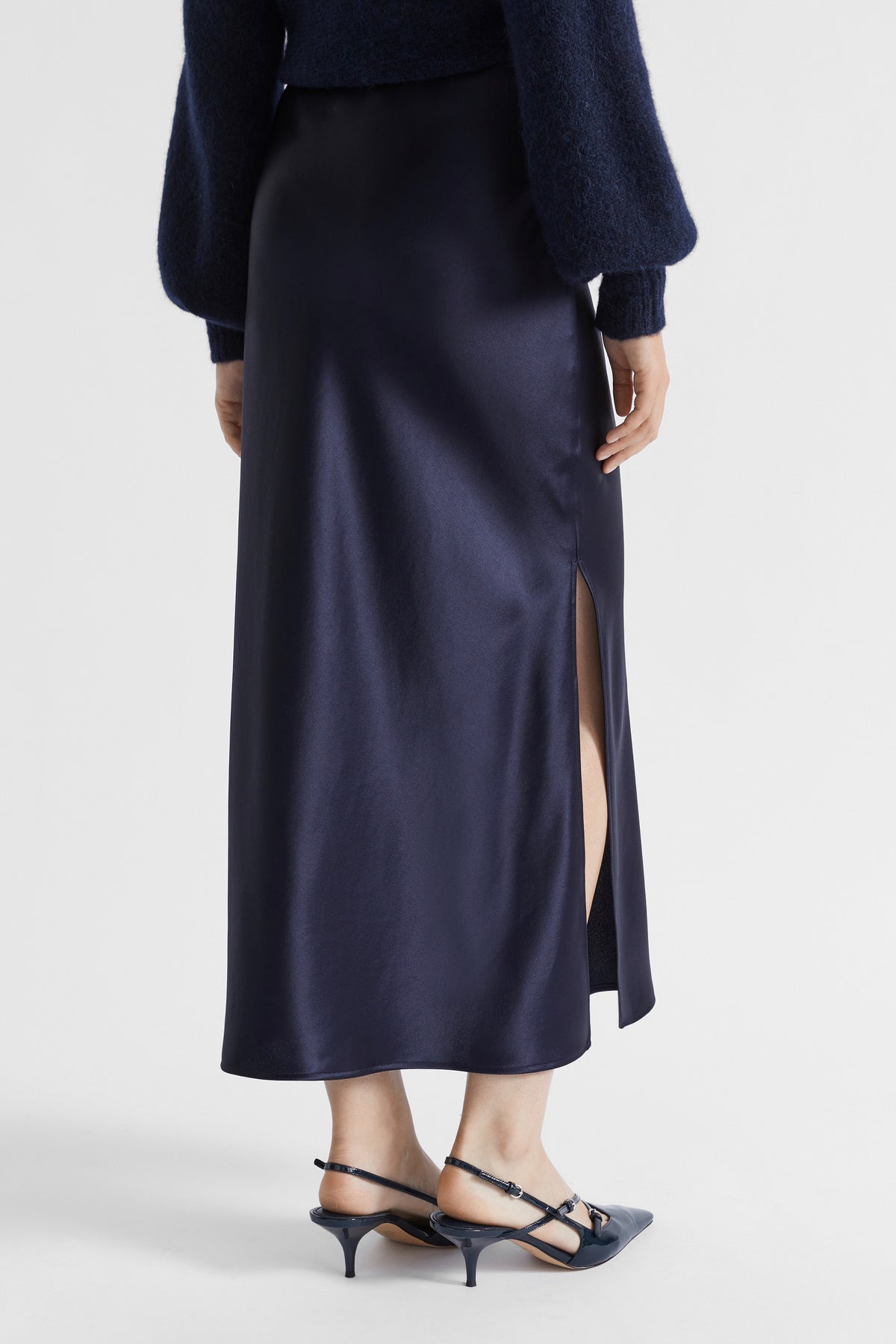 Satin Maxi Slip Skirt