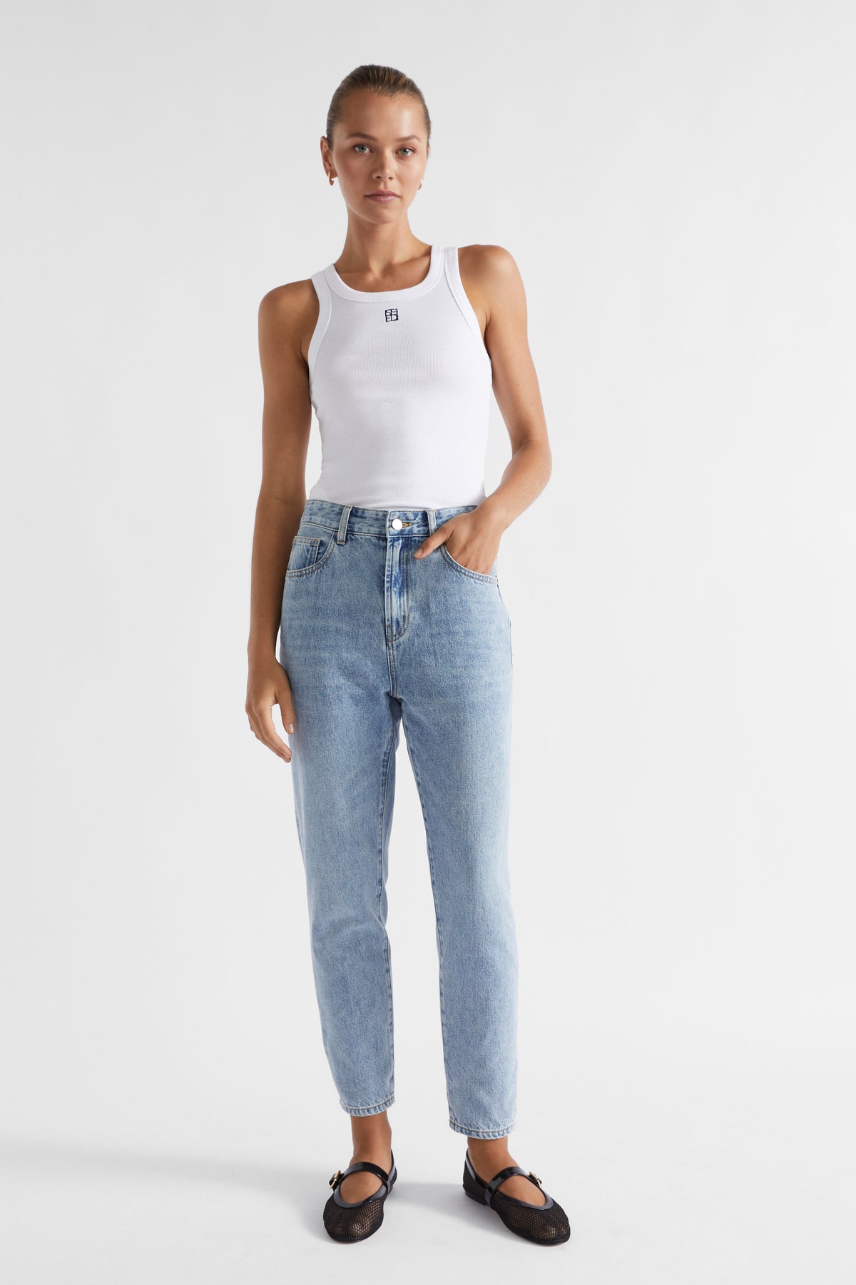 Core Cotton Slim Leg Jean