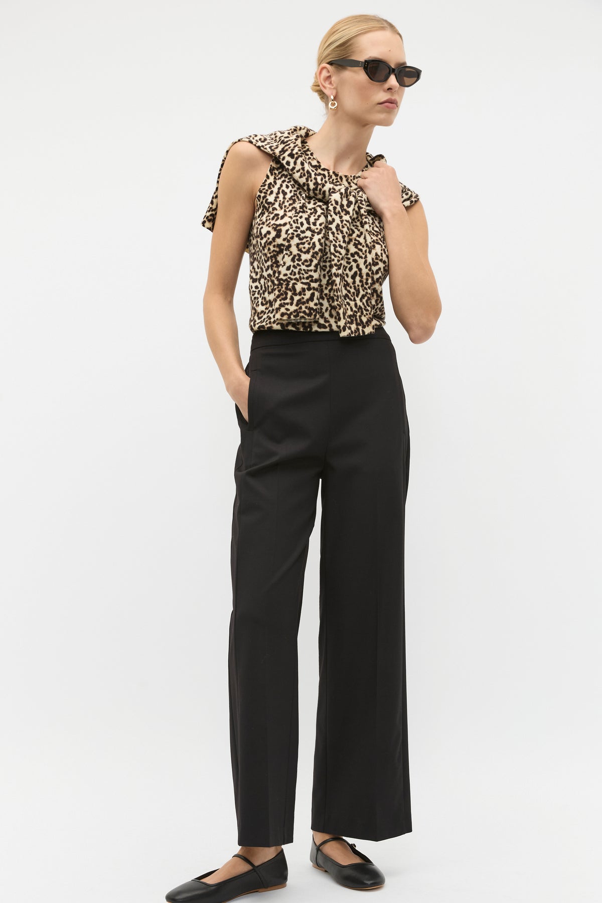 Elasticated Wide Leg Pant