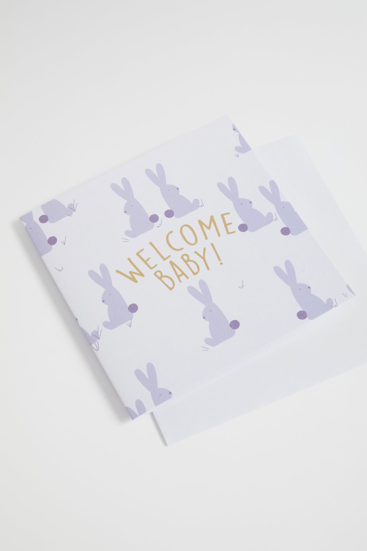 Large Welcome Baby Bunny Card