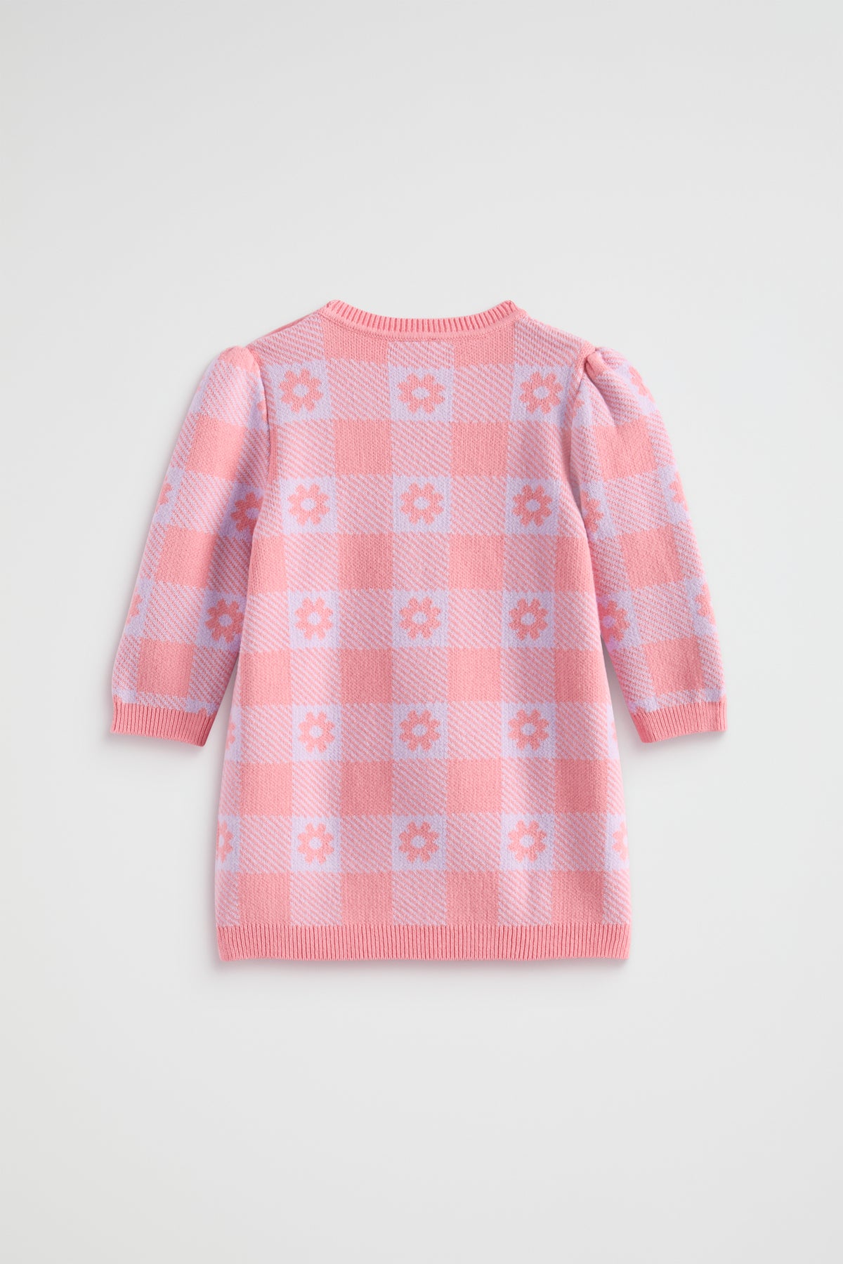 Check Knit Dress