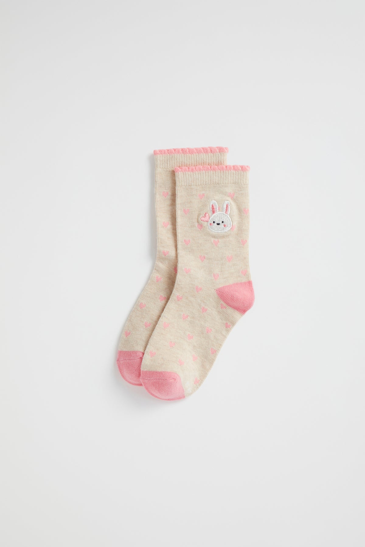 Bunny Embroidery Sock
