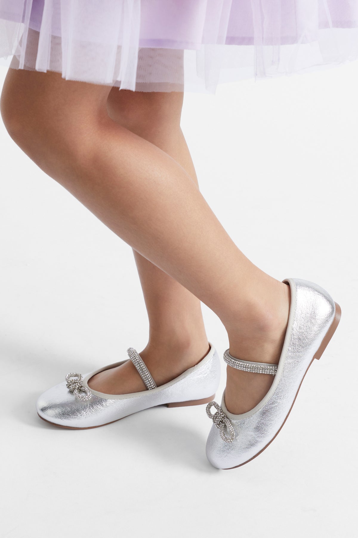 Jewel Bow Metallic Ballet