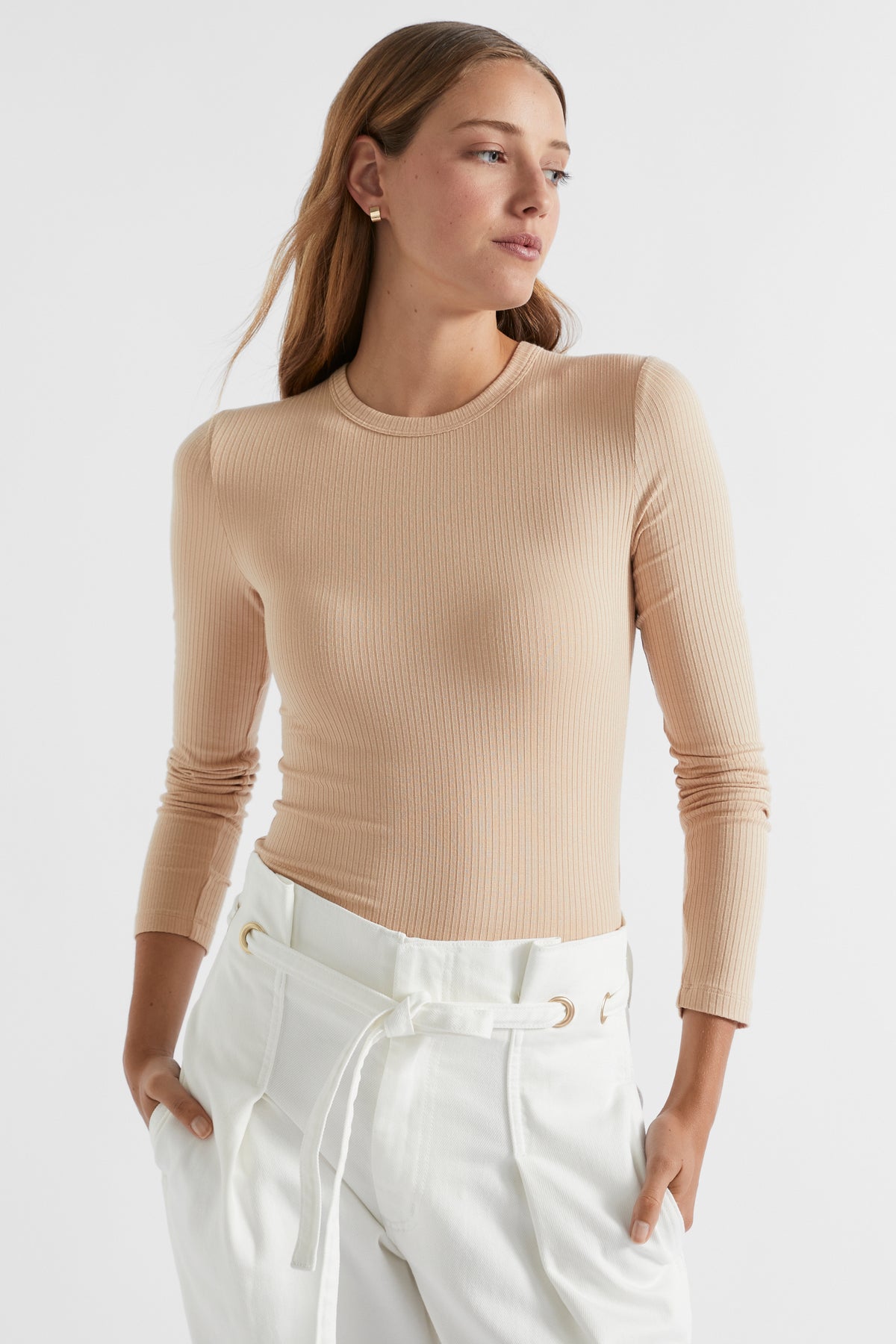 Core Rib Crew Top