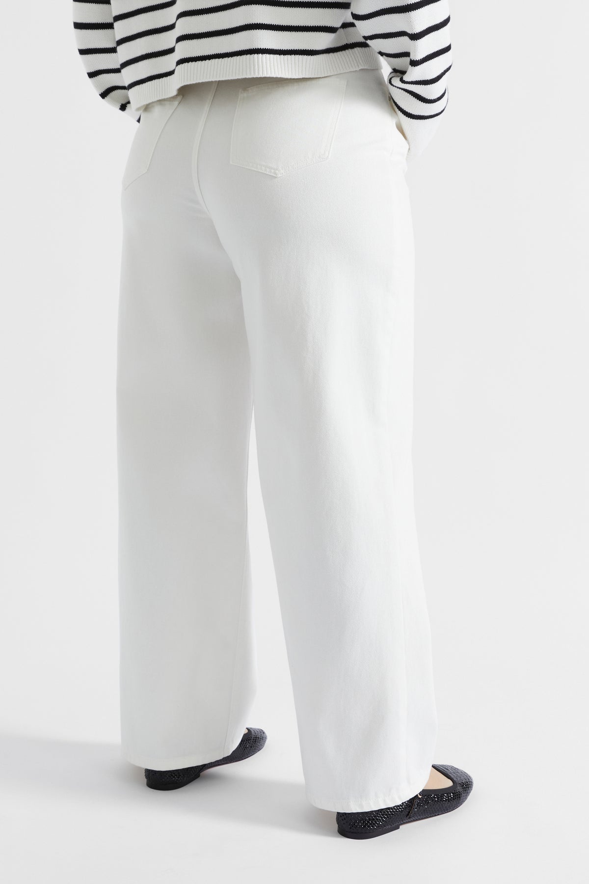 Pinch Waist Baggy Wide Leg Jean