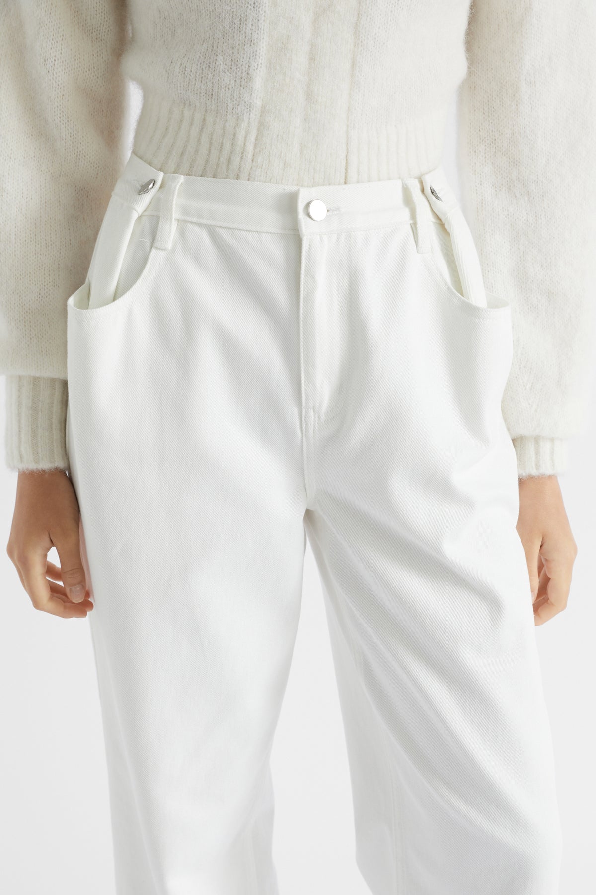 Pinch Waist Baggy Wide Leg Jean