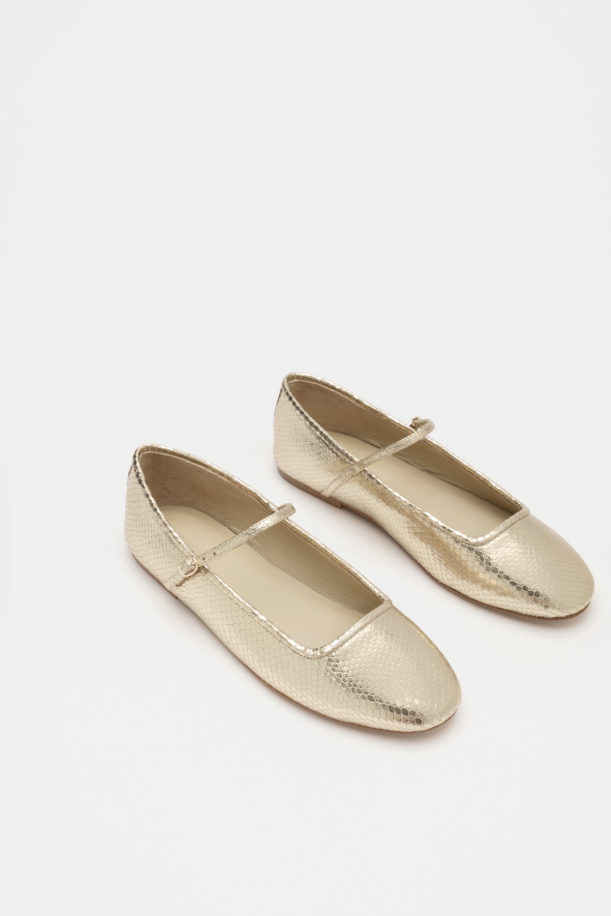 Kai Snake Embossed Ballet Flat