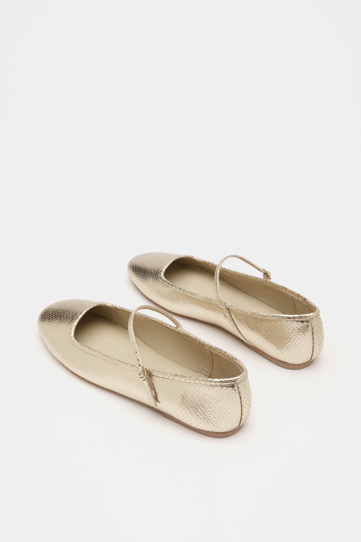 Kai Snake Embossed Ballet Flat