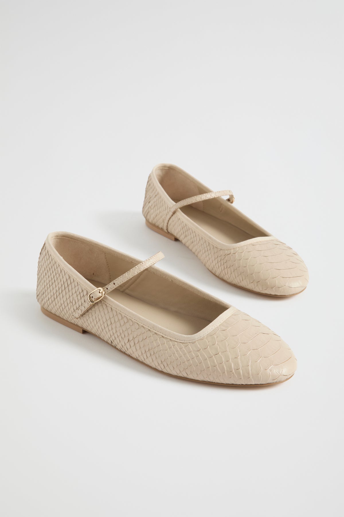 Kai Snake Embossed Ballet Flat