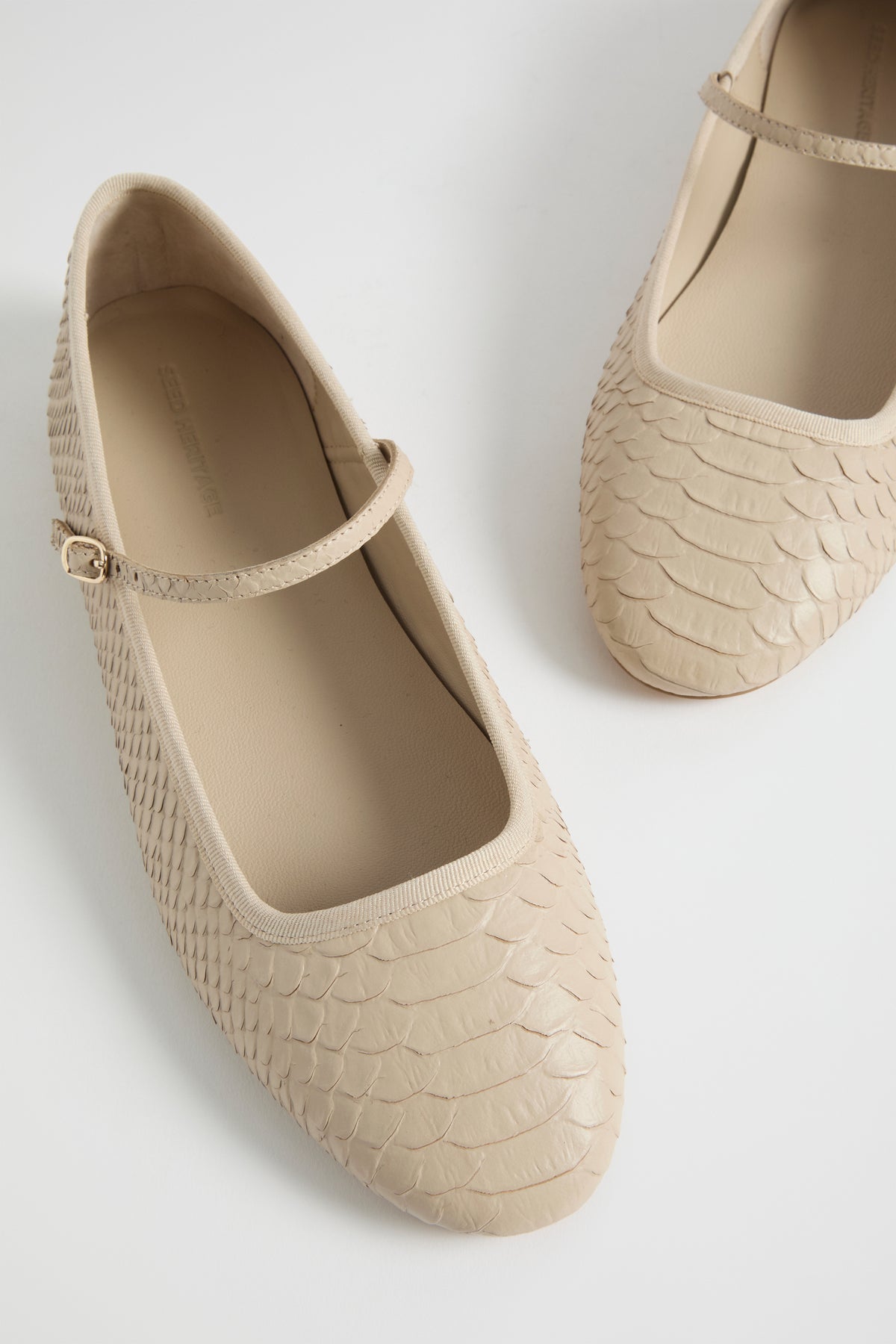 Kai Snake Embossed Ballet Flat