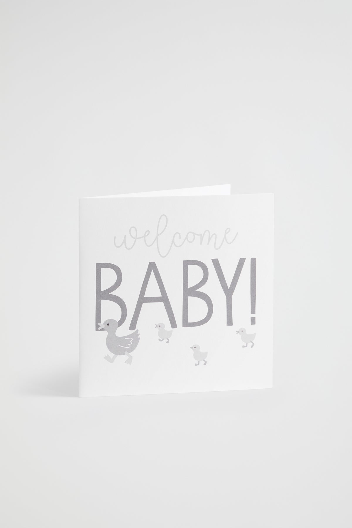 Large Welcome Baby Duck Card